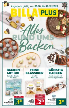 Billa Plus - Alles Rund Ums  Backen ab 23.10.2025 gültig