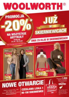 Pogląd oferty "Woolworth Gazetka - Już w Skierniewice" - ważna od 23.10.2025