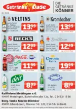 Getränke Oase Getränke Oase: Getränkeangebote - bis 25.10.2025