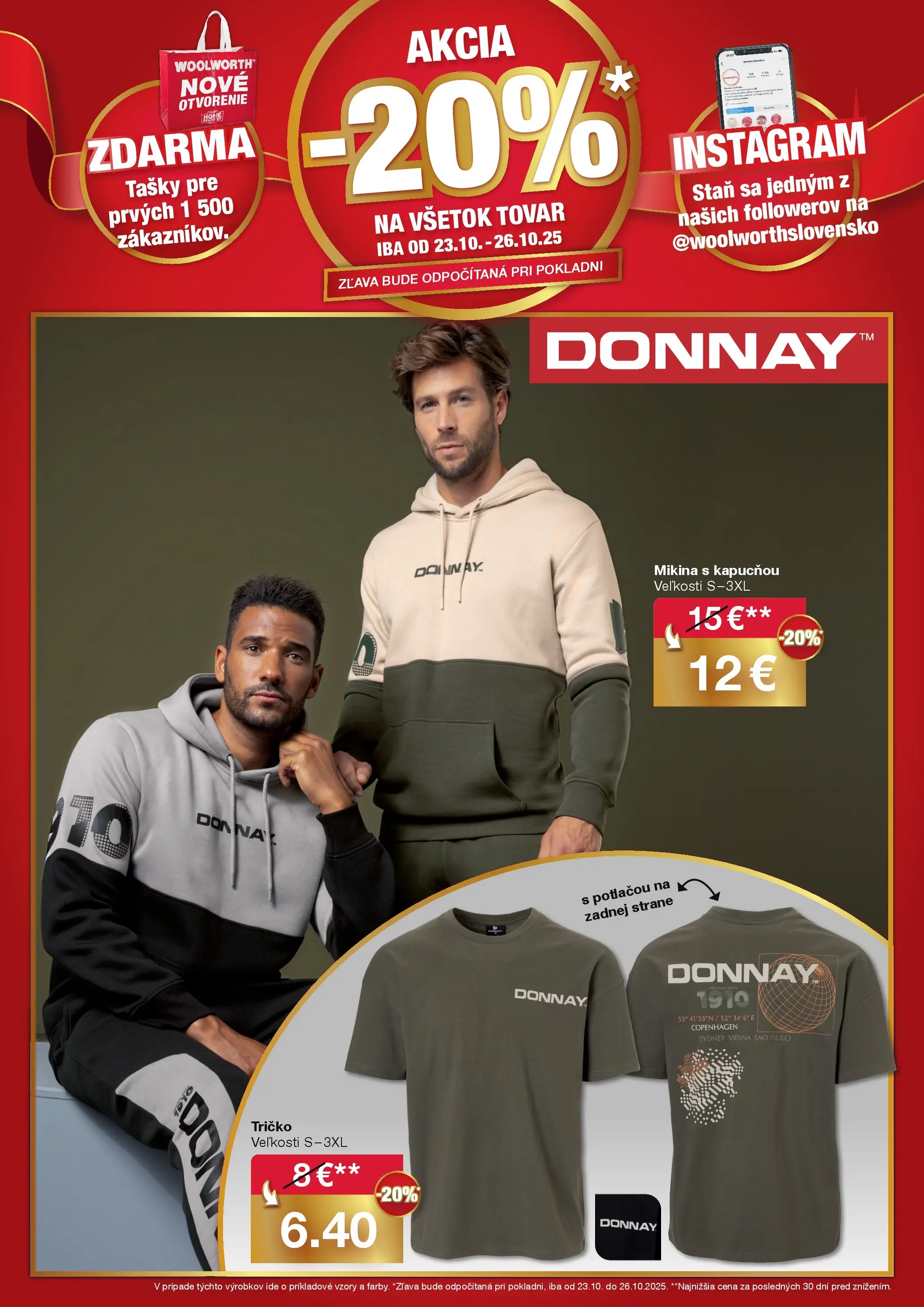 Objavte - Woolworth: Ahoj Michalovce od 16.10.2025 » aktuálna akcia | Strana: 7 | Produkty: Stan, Tričko, Mikina