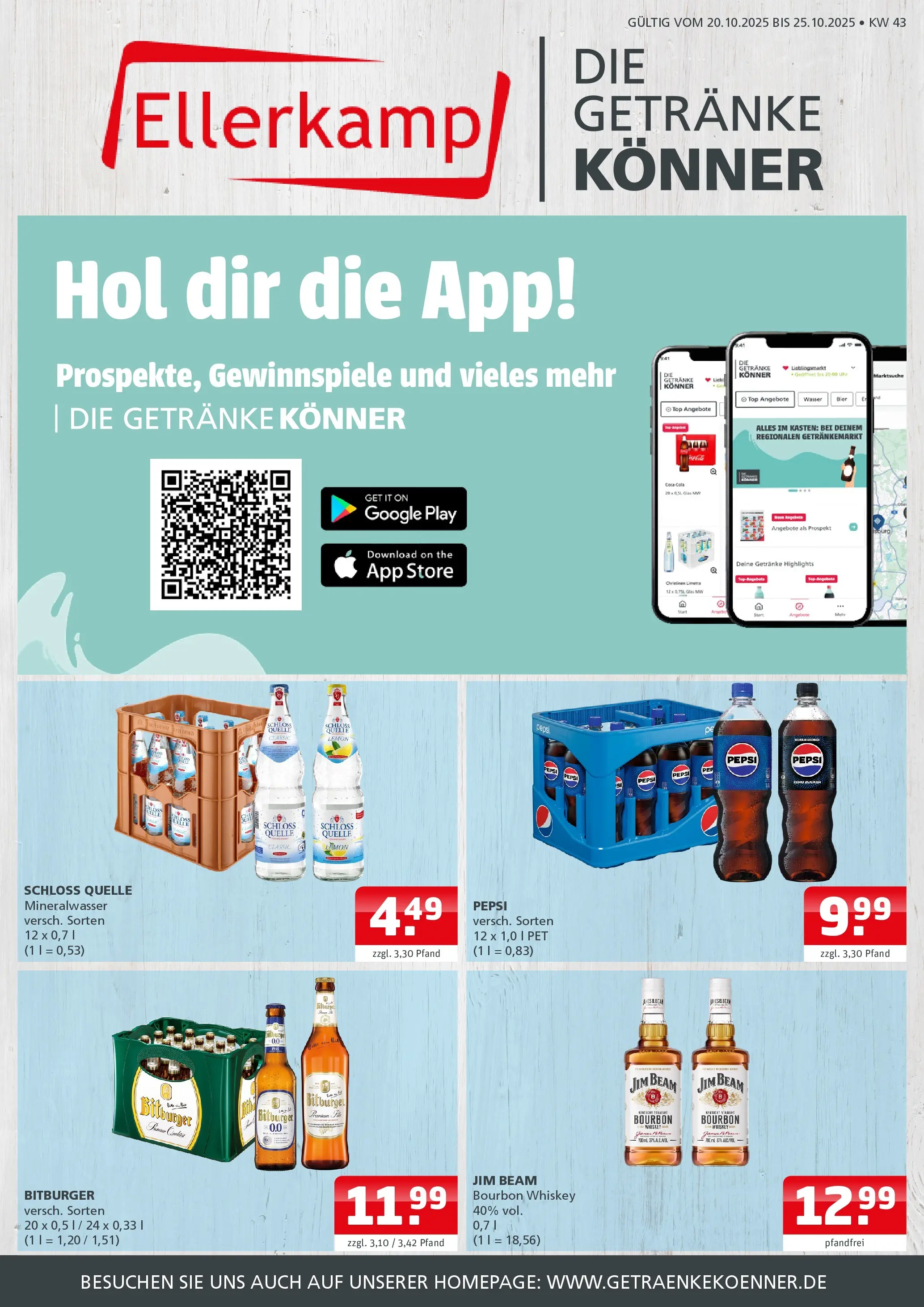 Entdecke - Getränke Ellerkamp: Getränkeangebote (ab 19.10.2025) zum Blättern | Seite: 1 | Produkte: Barilla, Schokolade, Ritter sport, Pasta