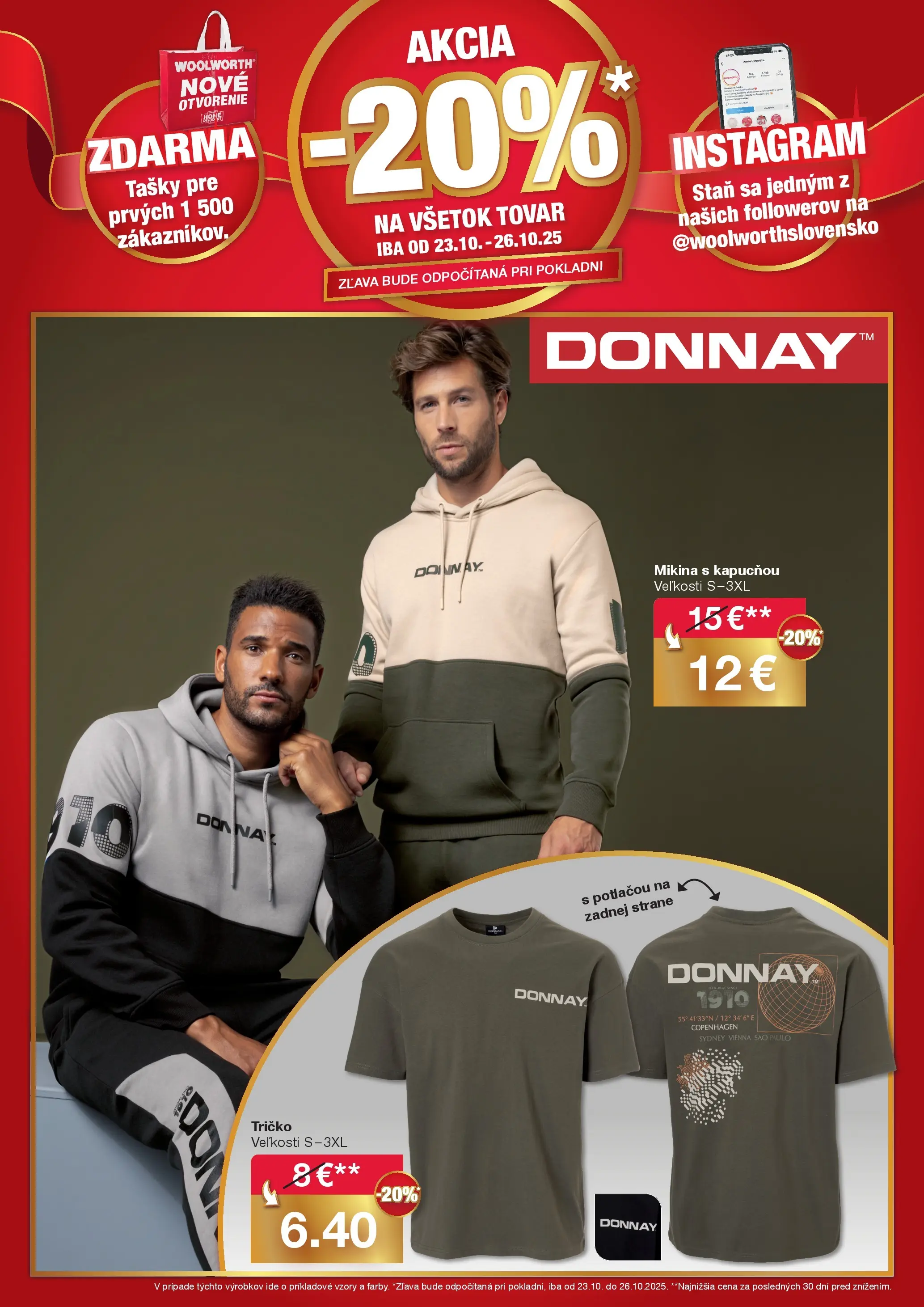Objavte - Woolworth: Ahoj Presov od 16.10.2025 » aktuálna akcia | Strana: 7 | Produkty: Stan, Tričko, Mikina