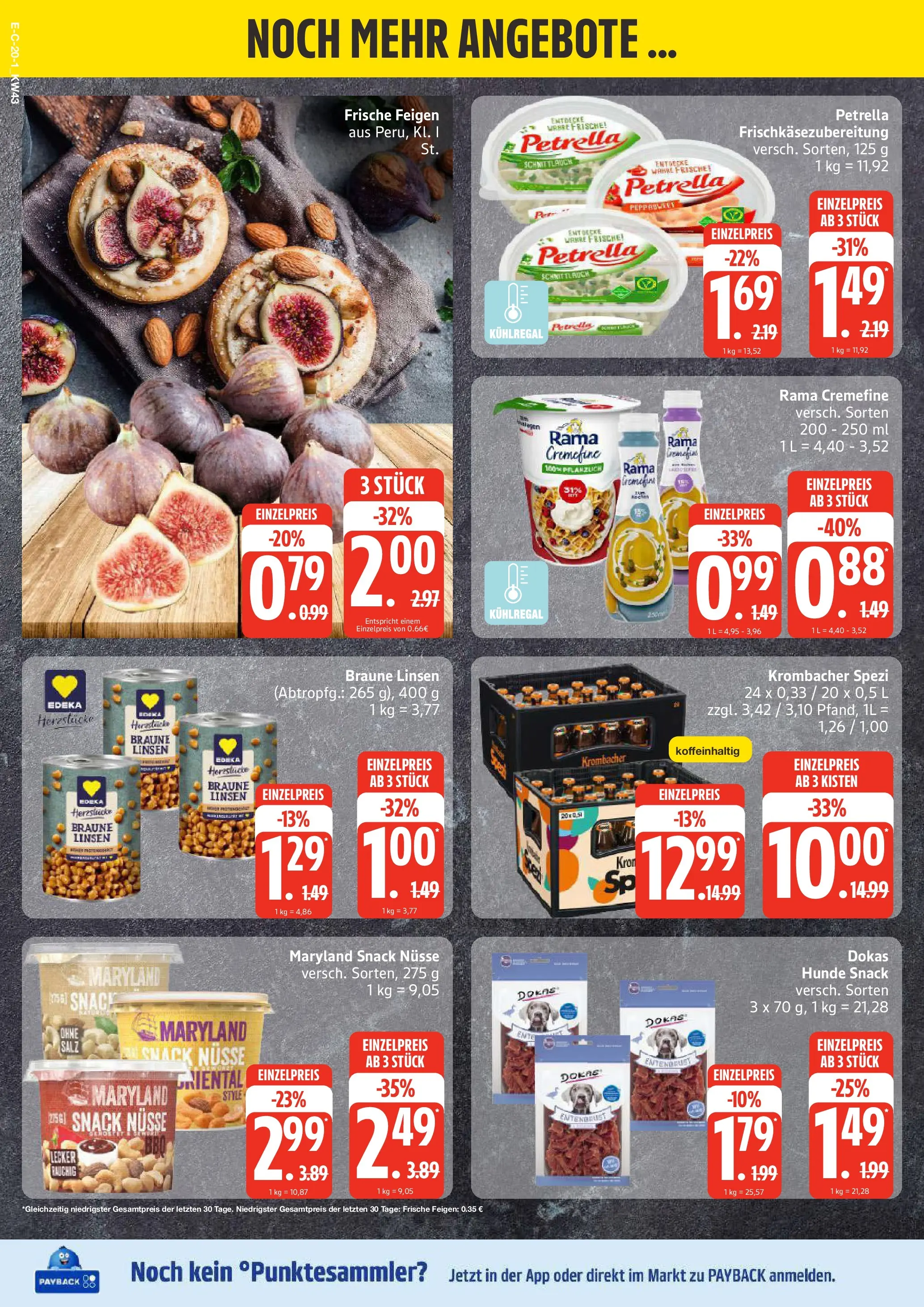 Edeka prospekt Stralsund	 (ab 19.10.2025) » Angebote Online | Seite: 20 | Produkte: Rama, Rama cremefine, Krombacher, Ente