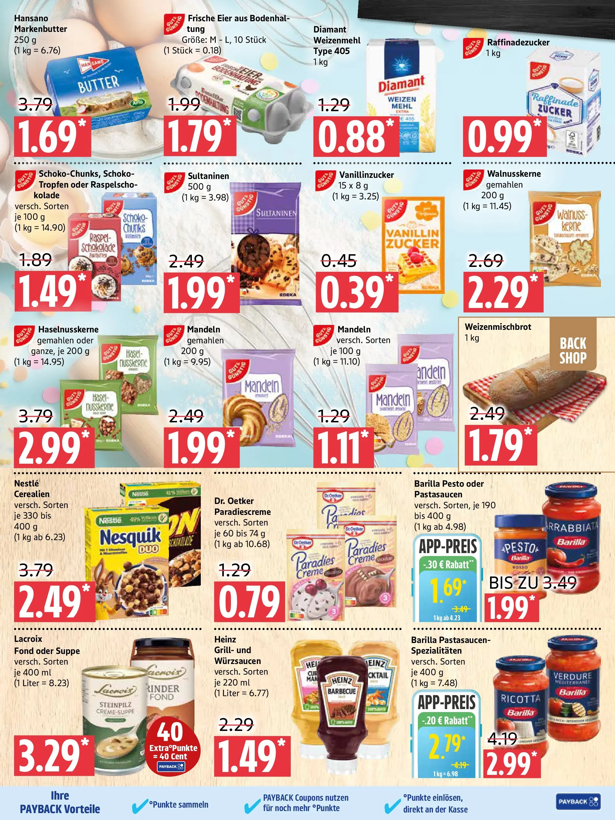 Marktkauf - Marktkauf: Wochenangebote (ab 19.10.2025) » Angebote online | Seite: 5 | Produkte: Schokolade, Barilla pesto, Weizenmehl, Zucker