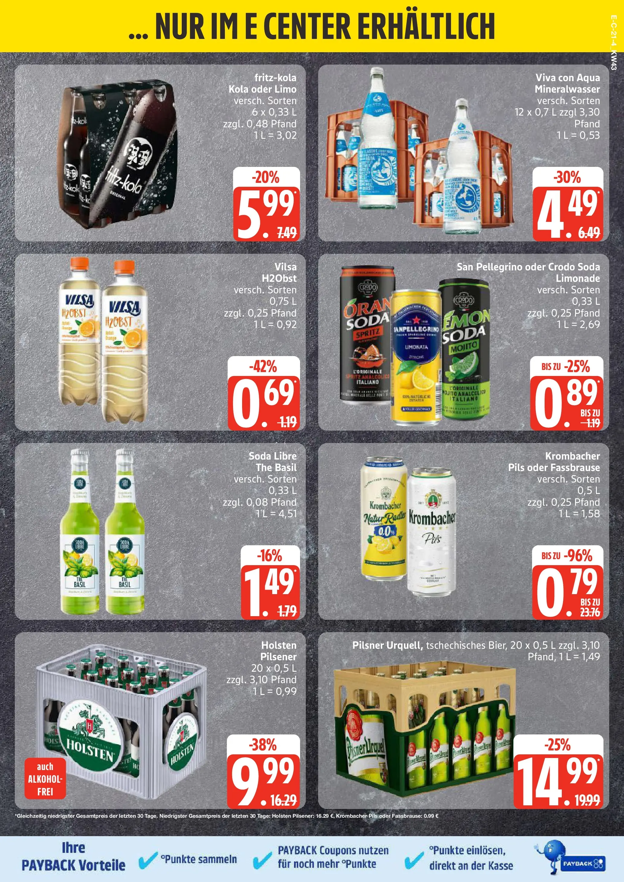 Edeka prospekt Stralsund	 (ab 19.10.2025) » Angebote Online | Seite: 21 | Produkte: Pils, Holsten, Mineralwasser, Radler