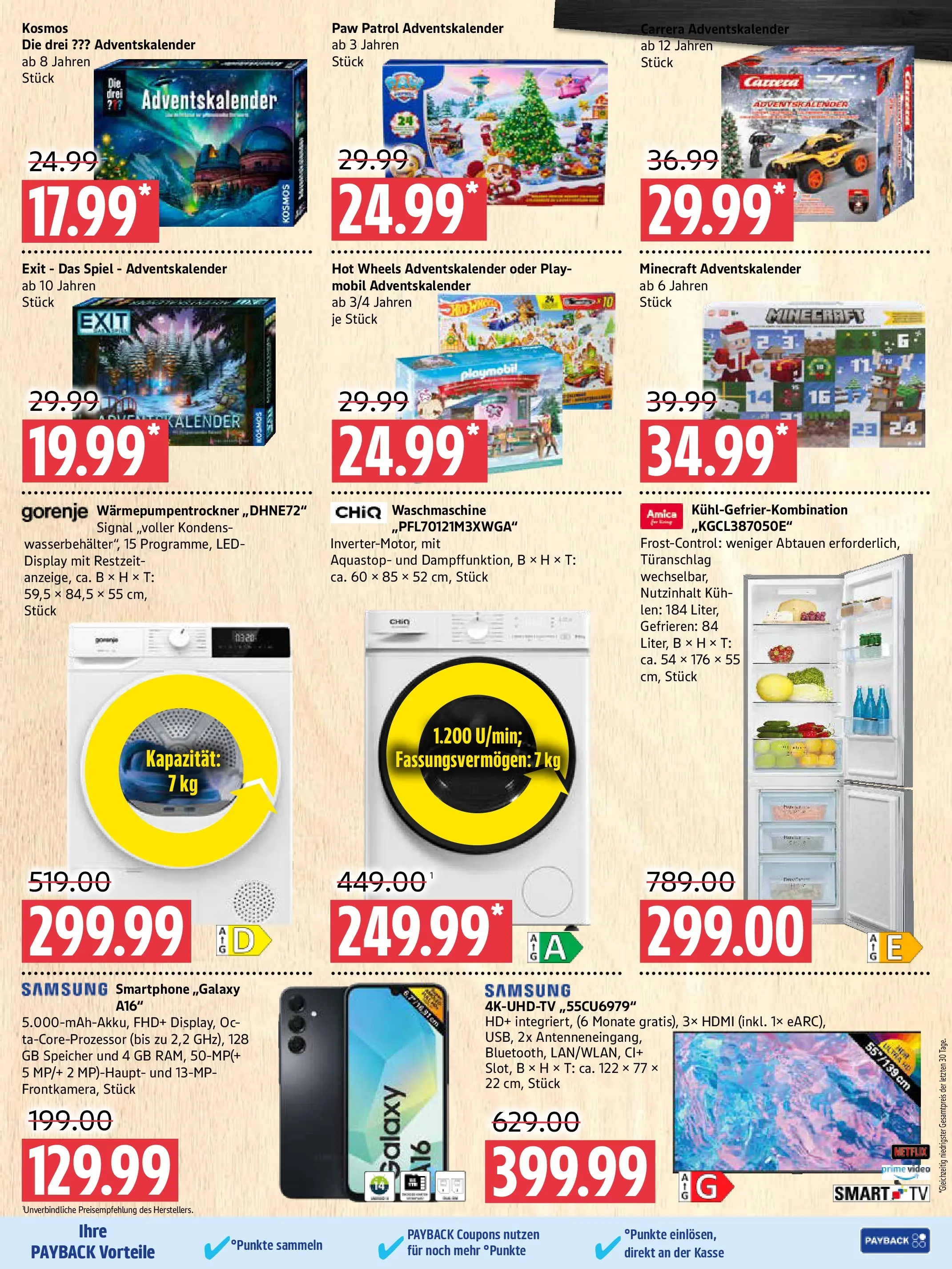 Marktkauf - Marktkauf: Wochenangebote (ab 19.10.2025) » Angebote online | Seite: 11 | Produkte: Waschmaschine, Samsung, Kühlgefrierkombination, Video