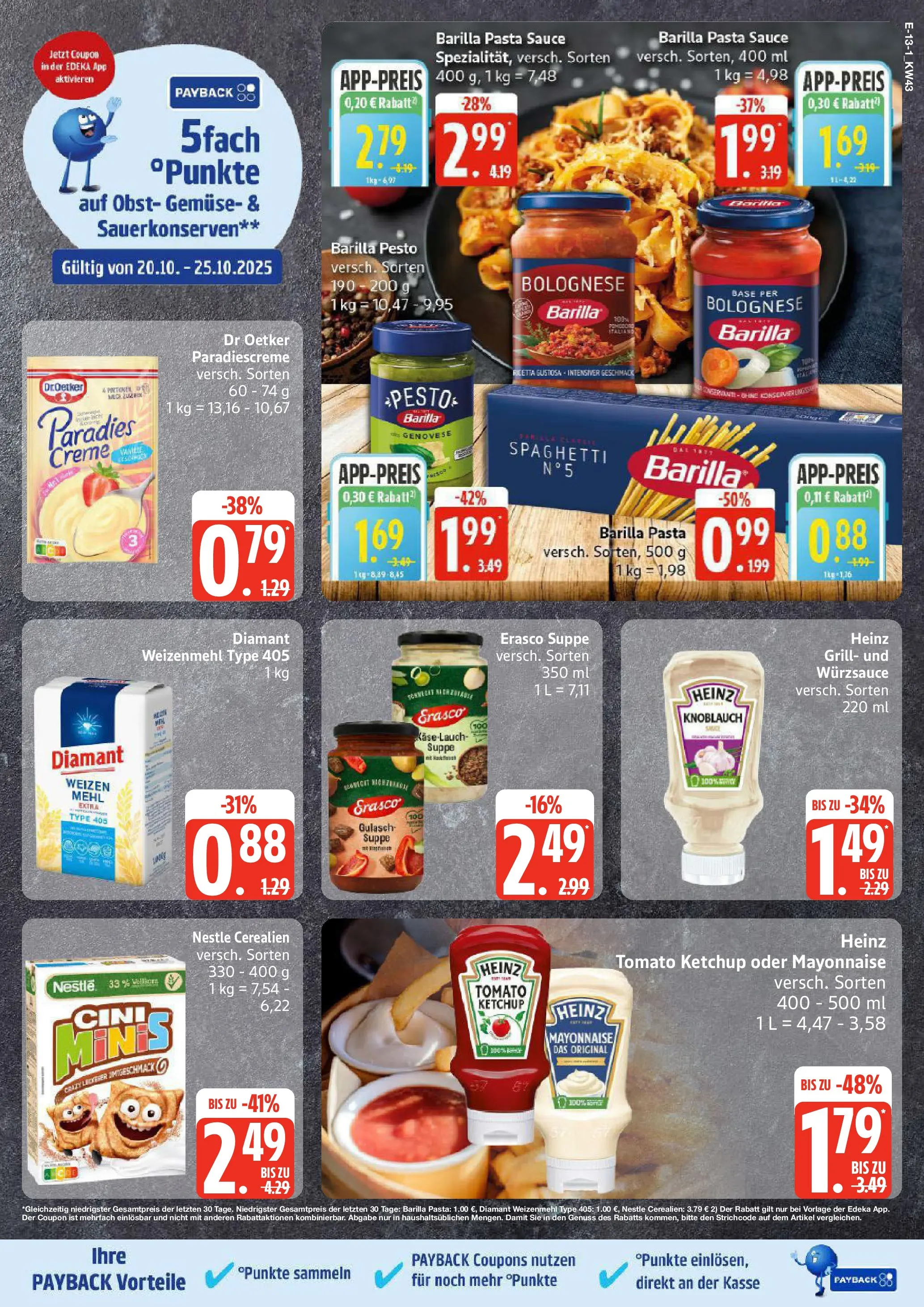 Marktkauf - Marktkauf: Wochenangebote (ab 19.10.2025) » Angebote online | Seite: 13 | Produkte: Mehl, Barilla, Weizenmehl, Obst