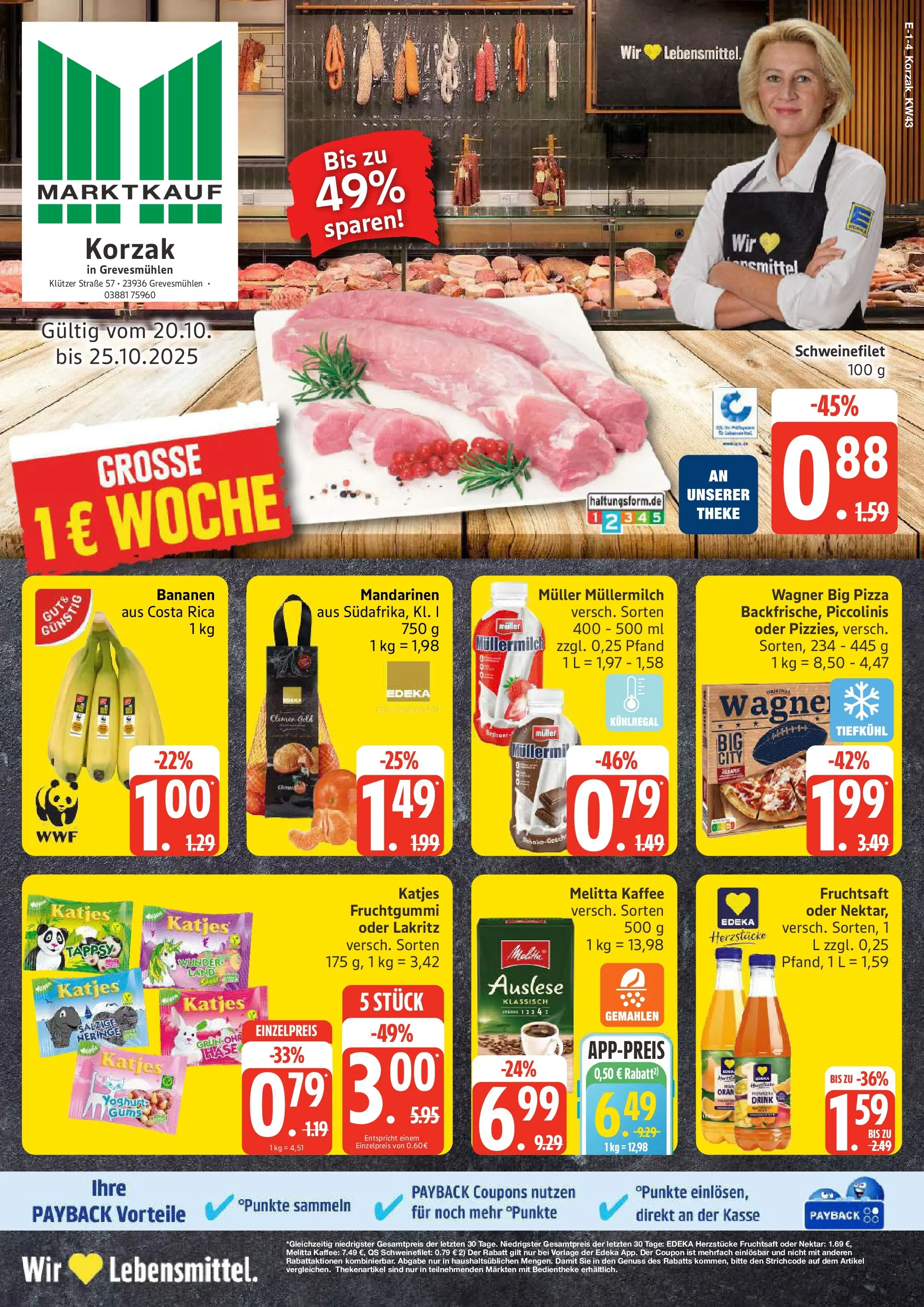 Marktkauf - Marktkauf: Wochenangebote (ab 19.10.2025) » Angebote online | Seite: 1 | Produkte: Melitta, Kaffee, Piccolinis, Fruchtsaft