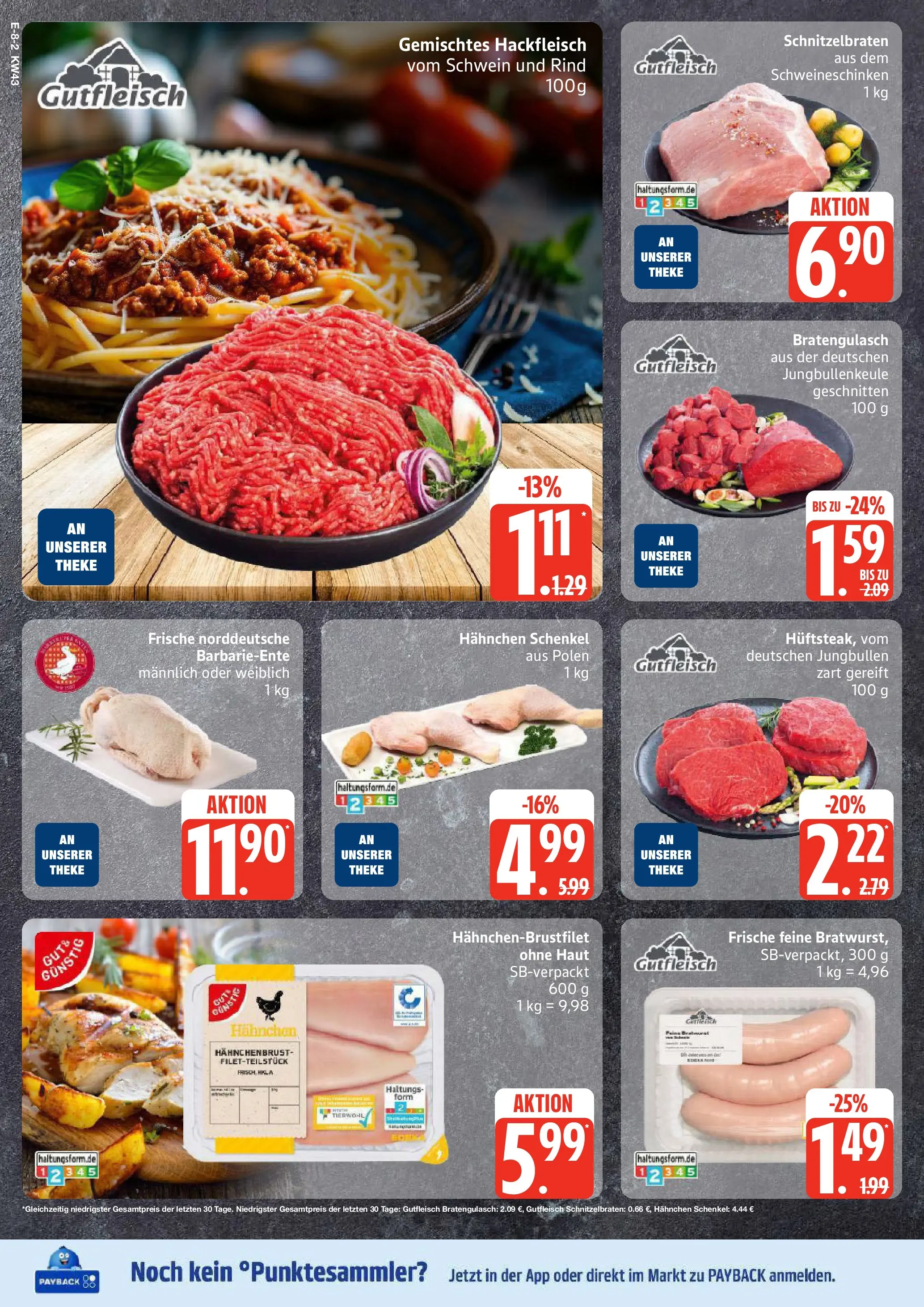 Marktkauf - Marktkauf: Wochenangebote (ab 19.10.2025) » Angebote online | Seite: 8 | Produkte: Hahnchen, Theke, Bratwurst, Hackfleisch