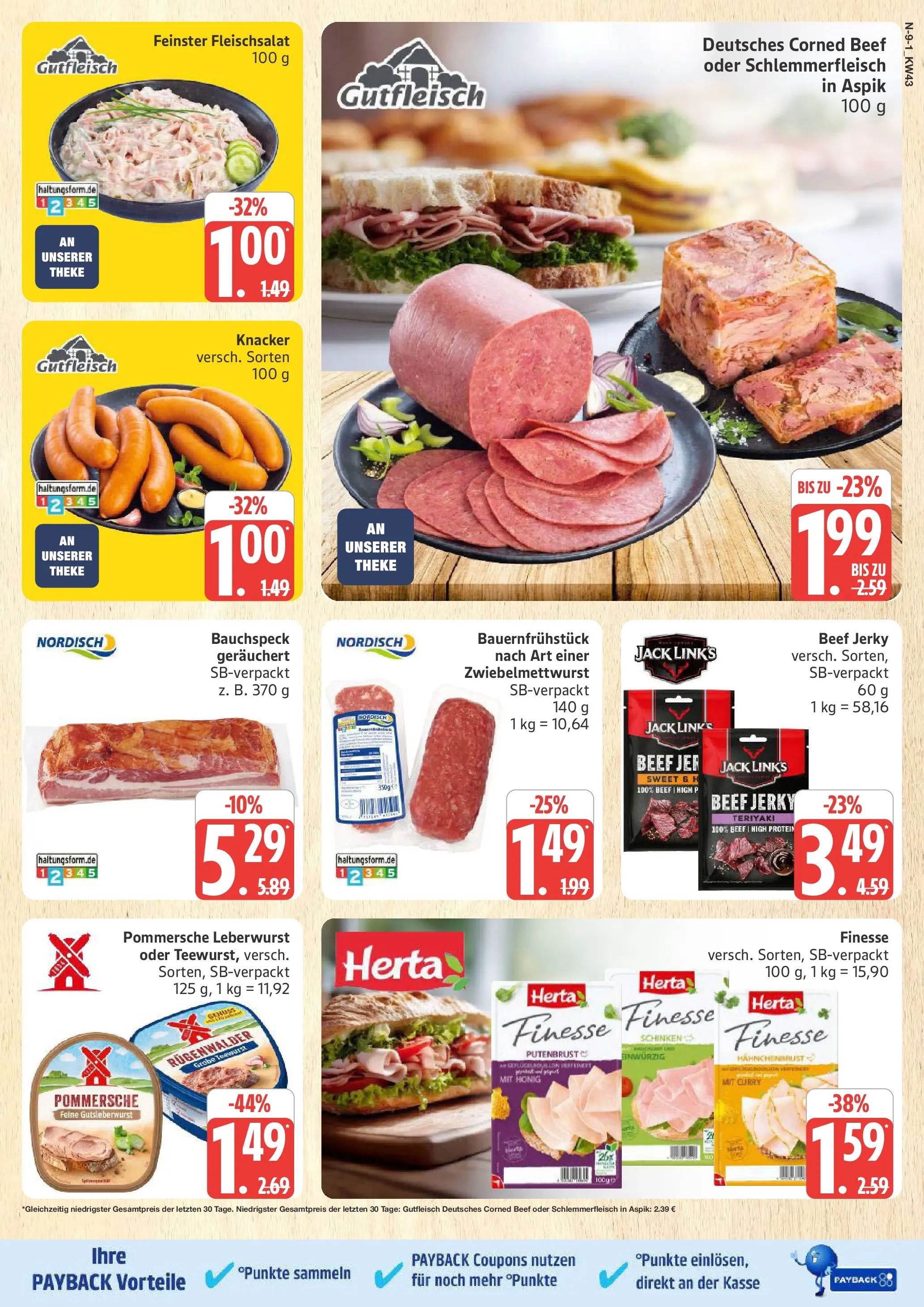 Marktkauf - Marktkauf: Wochenangebote (ab 19.10.2025) » Angebote online | Seite: 9 | Produkte: Theke, Schinken, Herta finesse, Hahnchenbrust