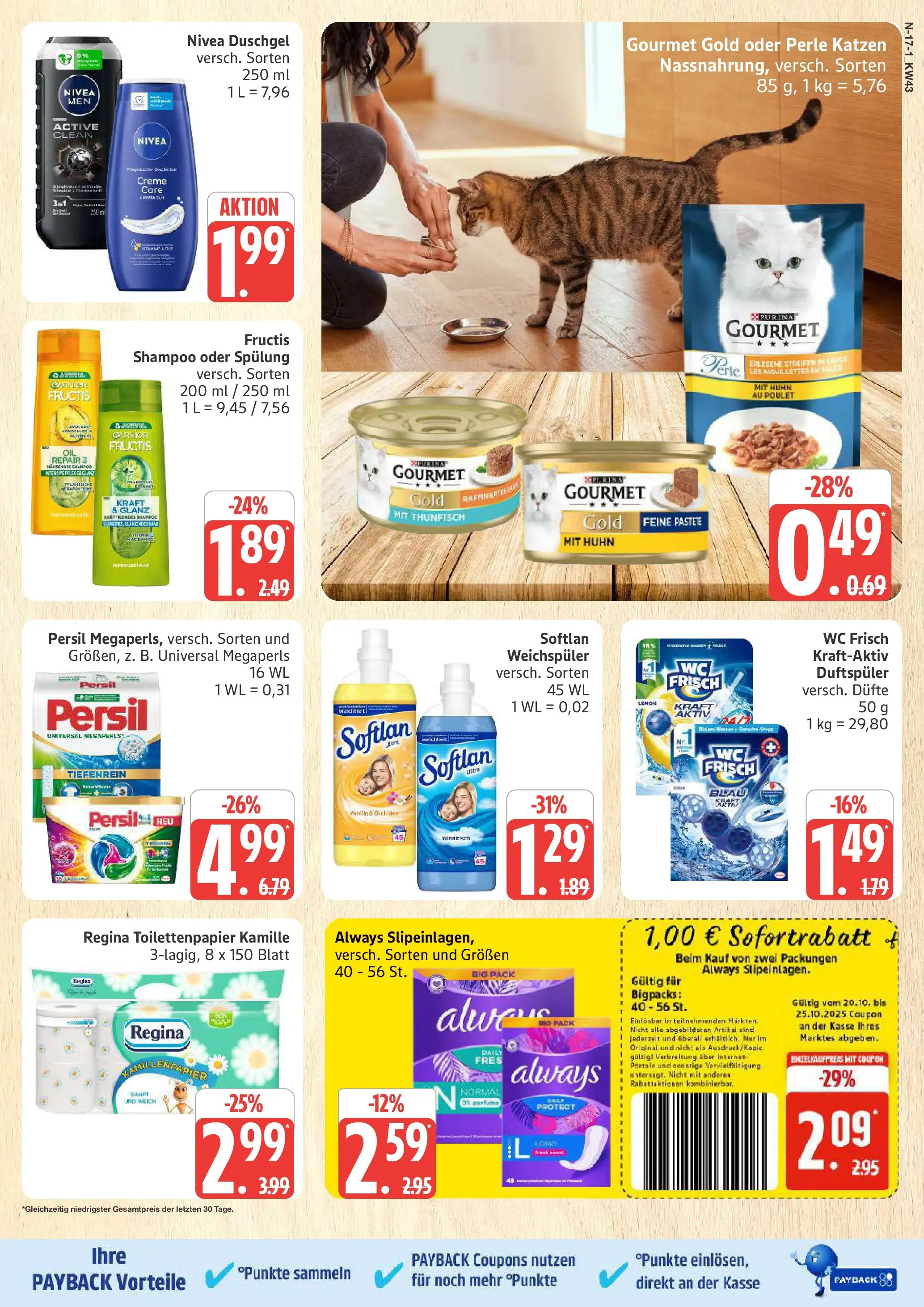 Marktkauf - Marktkauf: Wochenangebote (ab 19.10.2025) » Angebote online | Seite: 17 | Produkte: Orchidee, Avocado, Weichspüler, Toilettenpapier