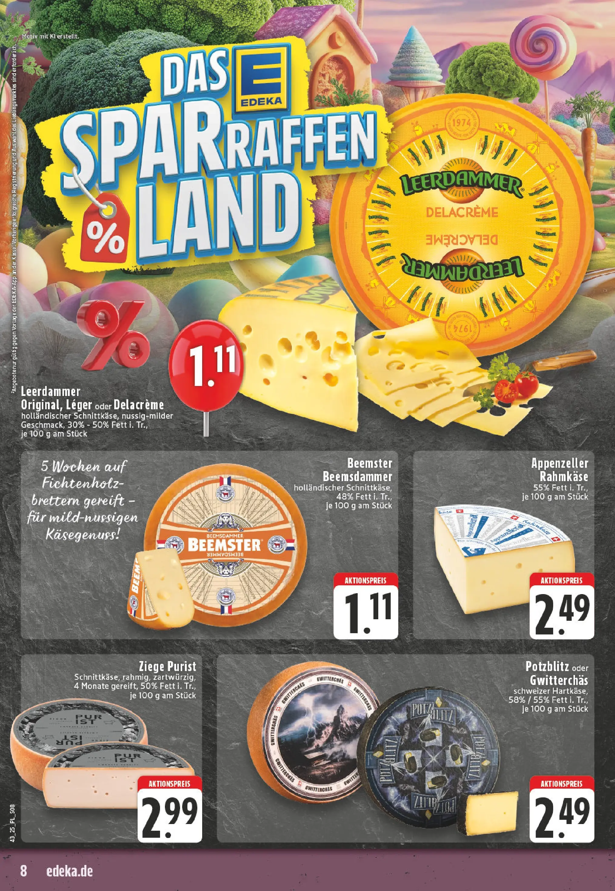 Edeka prospekt Bad Sassendorf	 (ab 19.10.2025) » Angebote Online | Seite: 8 | Produkte: Leerdammer