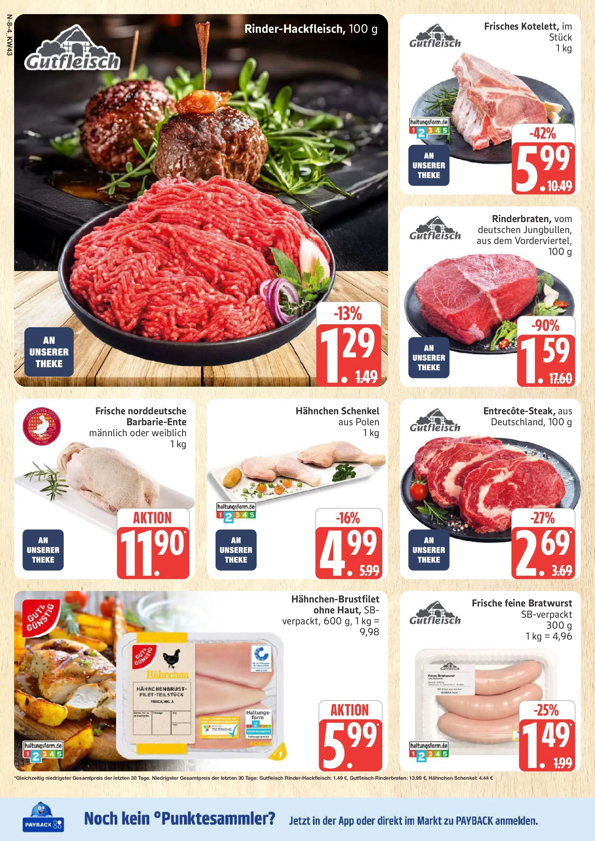 Marktkauf - Marktkauf: Wochenangebote (ab 19.10.2025) » Angebote online | Seite: 8 | Produkte: Hahnchen, Theke, Bratwurst, Hahnchenbrust