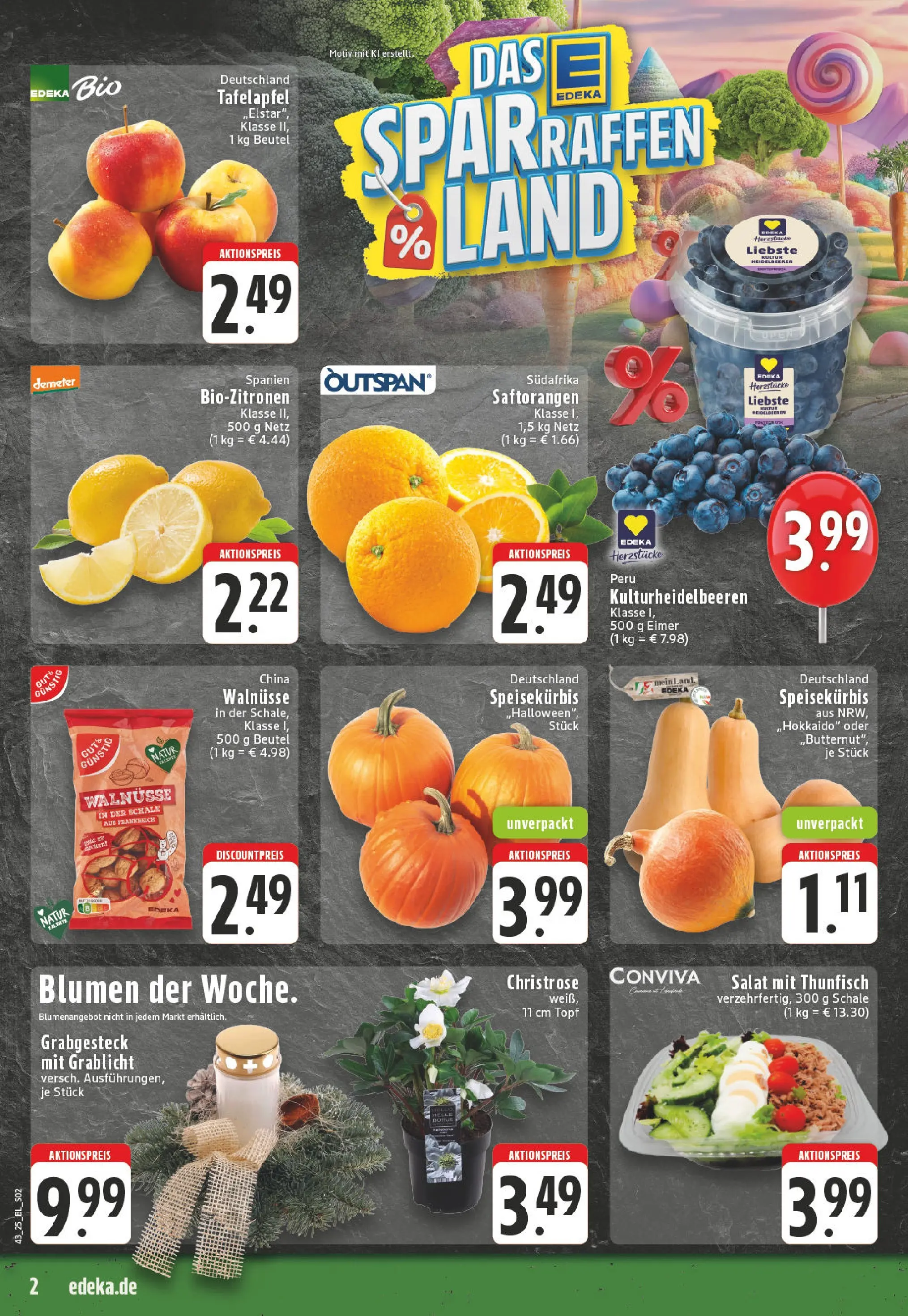 Edeka prospekt Solingen	 (ab 19.10.2025) » Angebote Online | Seite: 2 | Produkte: Blumen, Apple, Heidelbeeren, Salat