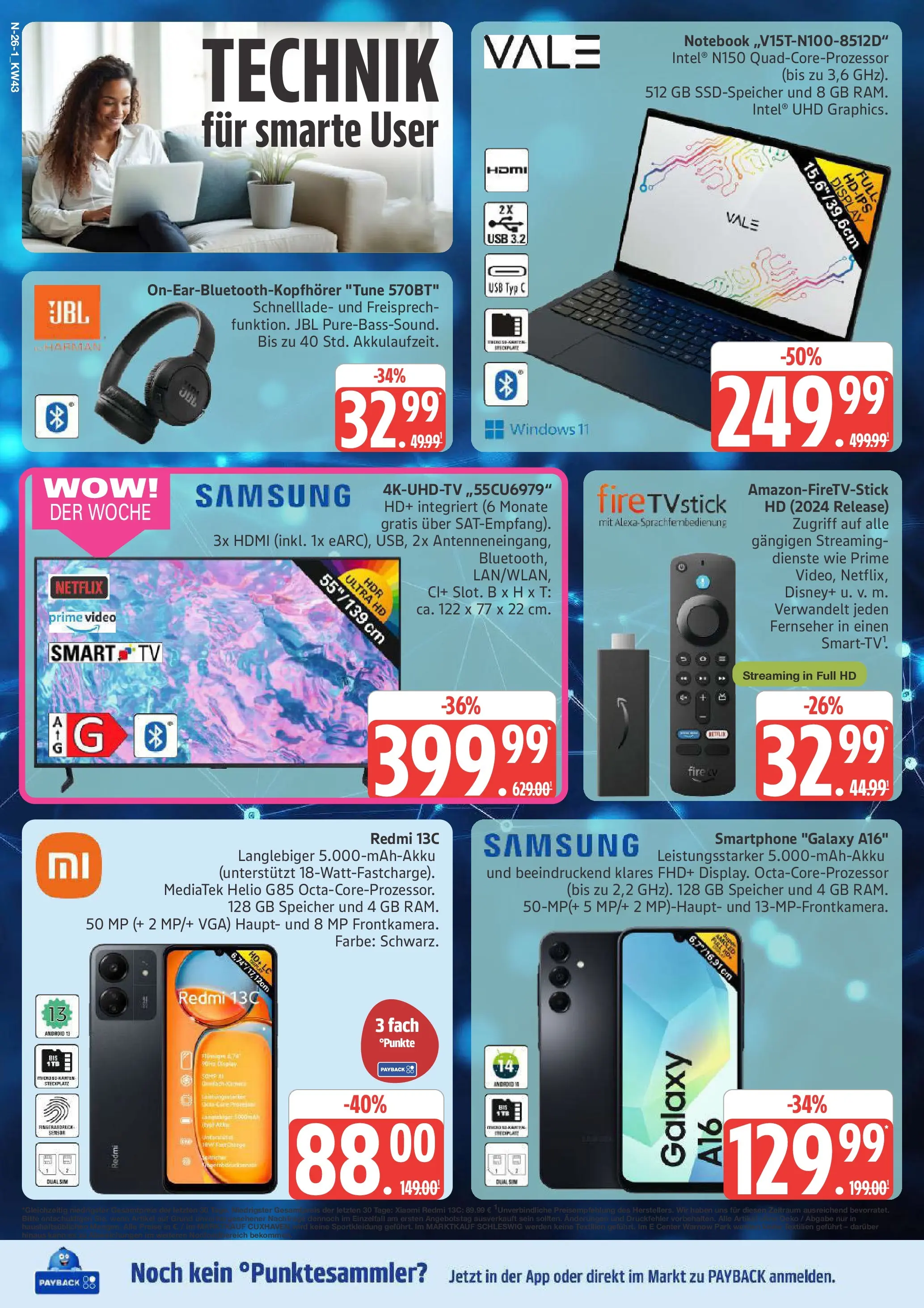 Marktkauf - Marktkauf: Wochenangebote (ab 19.10.2025) » Angebote online | Seite: 26 | Produkte: Xiaomi, Notebook, TV, Fernseher