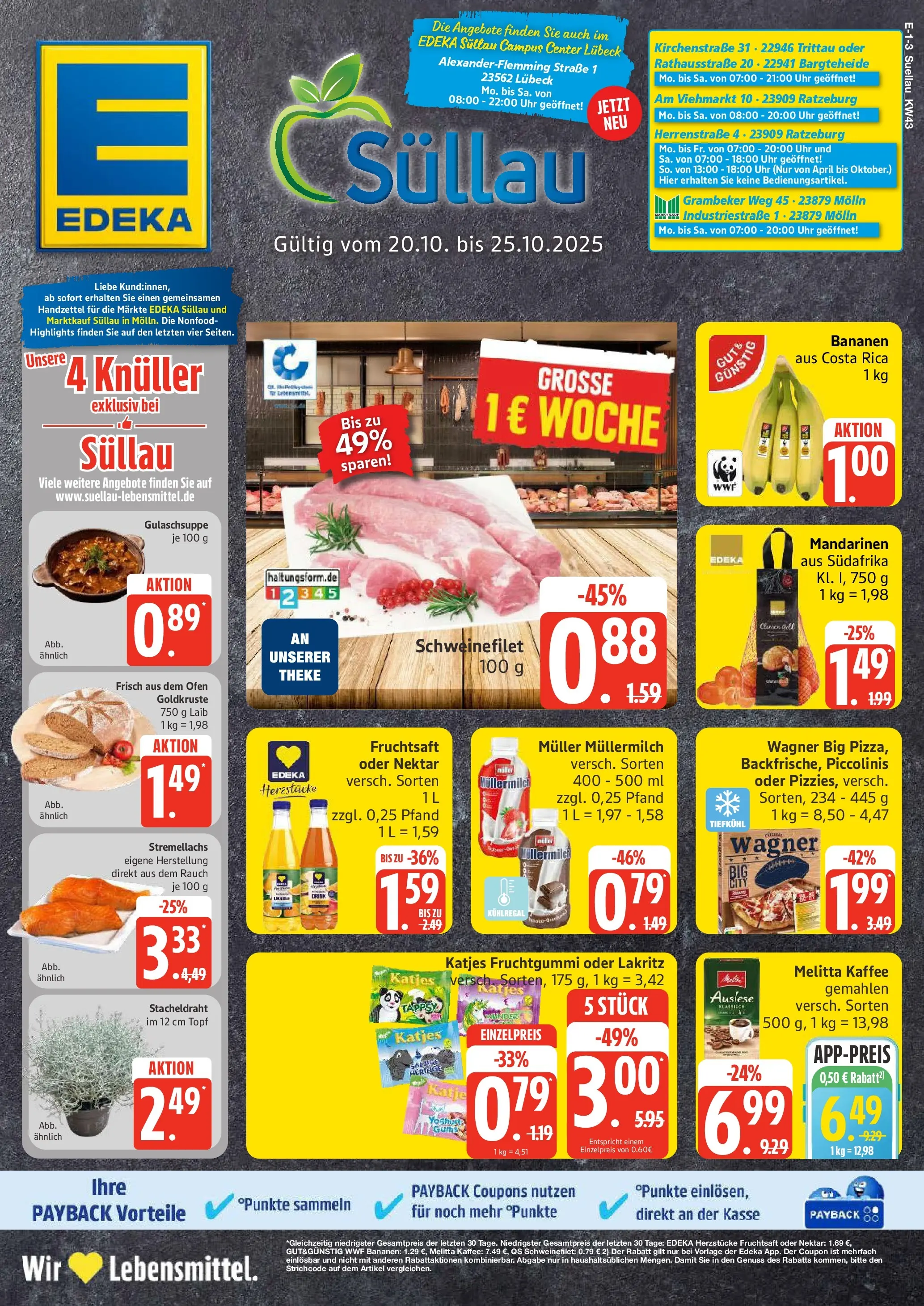 Edeka prospekt Ratzeburg	 (ab 19.10.2025) » Angebote Online | Seite: 1