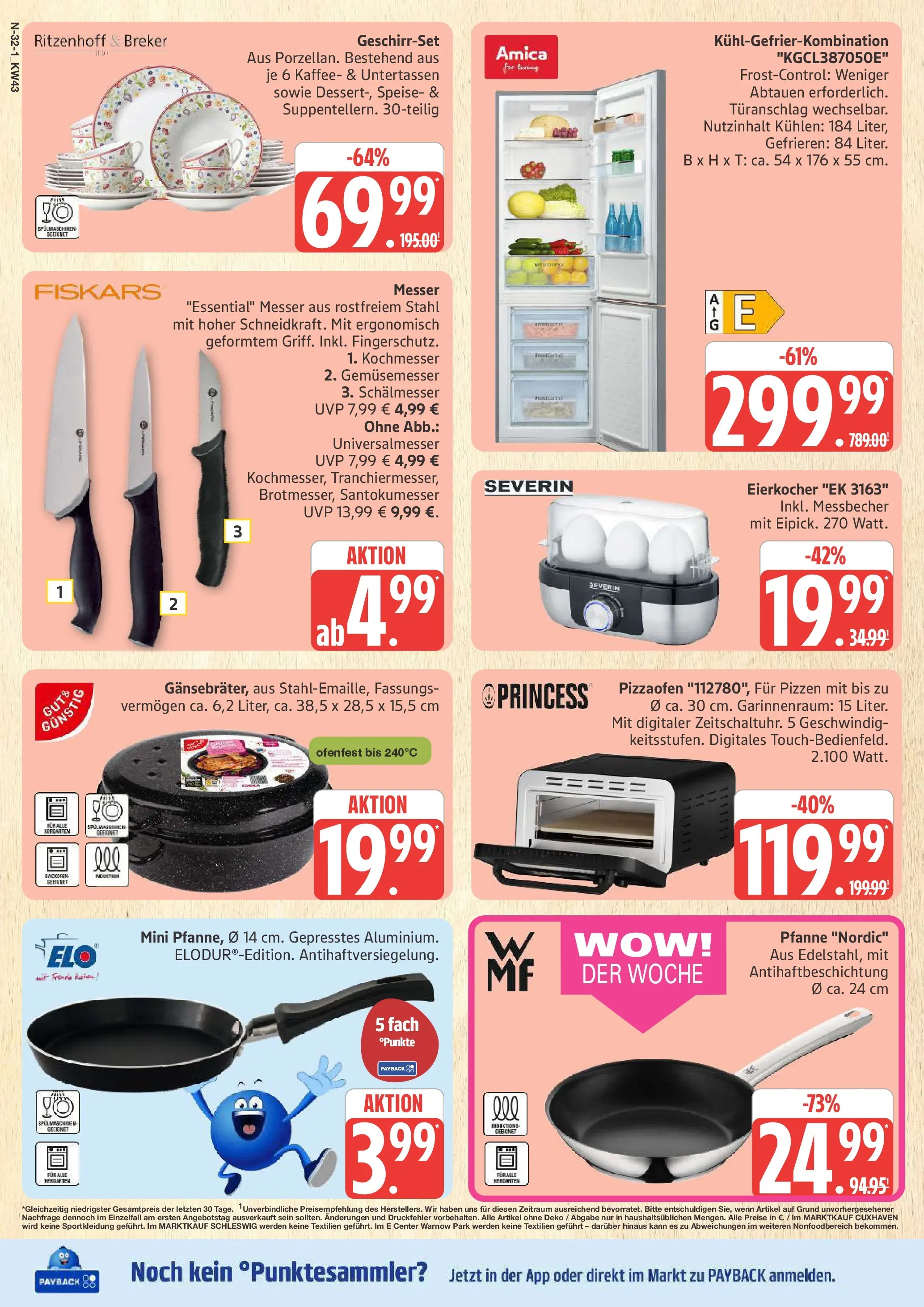 Marktkauf - Marktkauf: Wochenangebote (ab 19.10.2025) » Angebote online | Seite: 32 | Produkte: Kaffee, Kühlgefrierkombination, Eierkocher