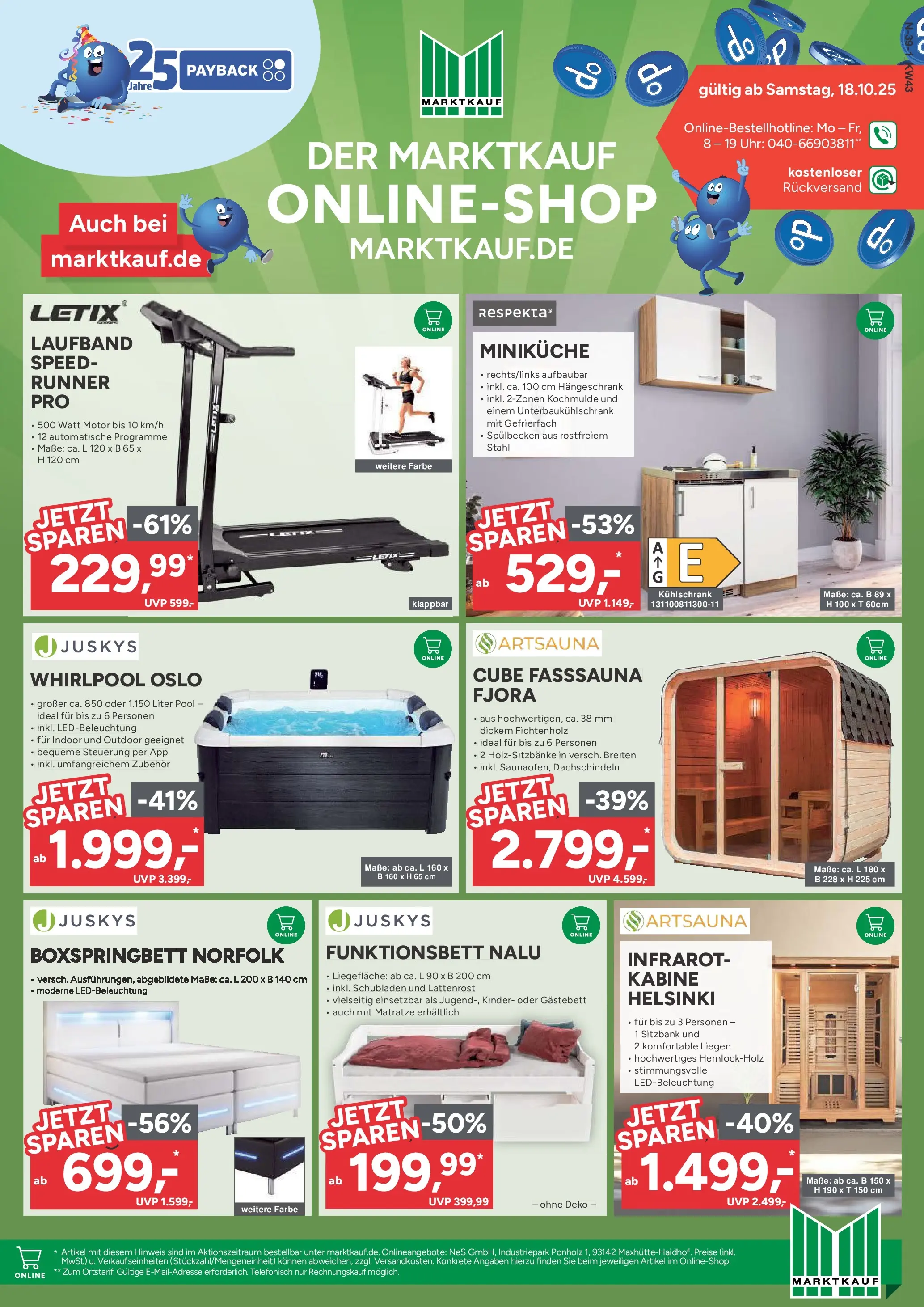 Marktkauf - Marktkauf: Wochenangebote (ab 19.10.2025) » Angebote online | Seite: 39 | Produkte: Matratze, Lattenrost, Laufband, Hängeschrank
