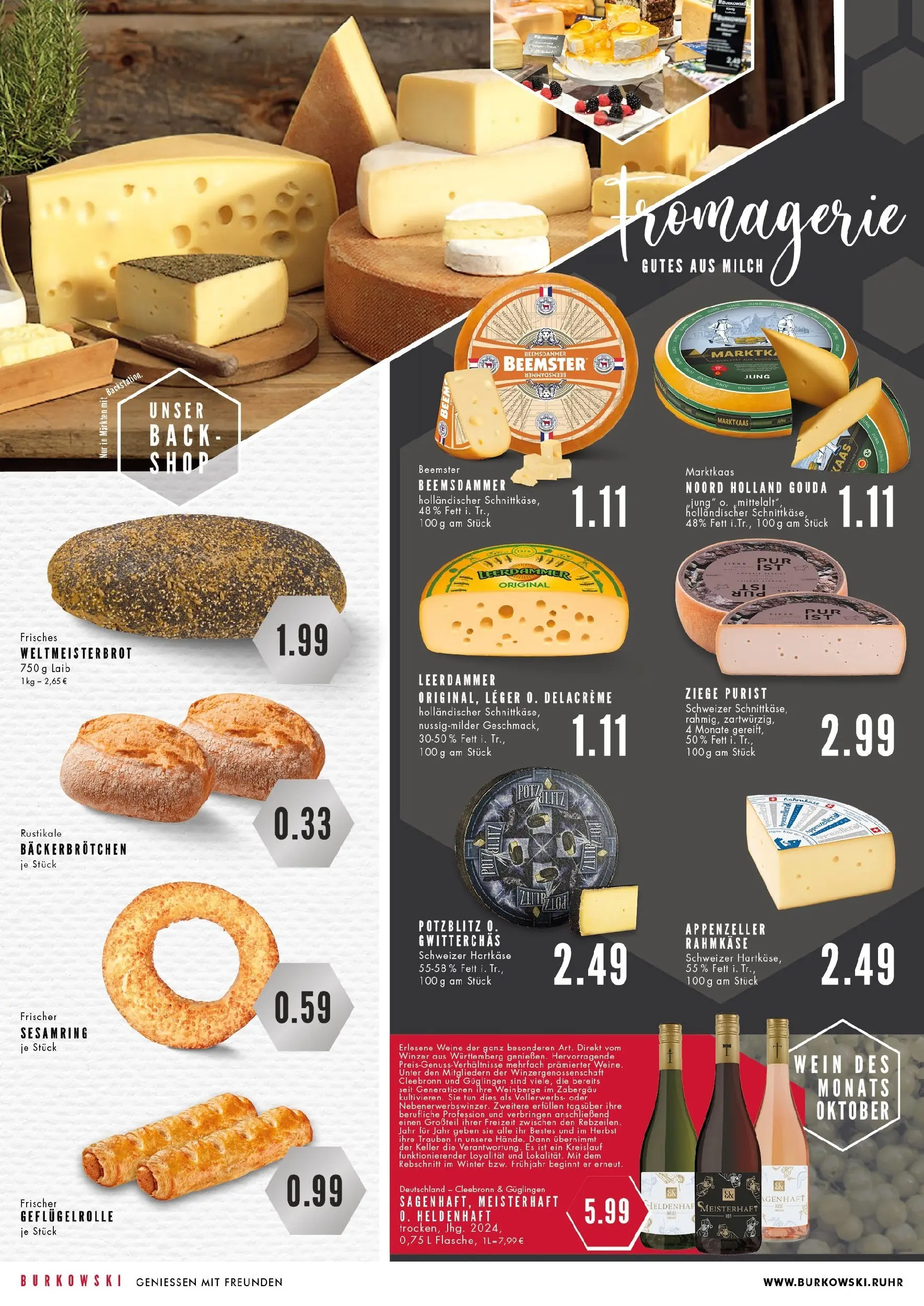 Edeka prospekt Essen	 (ab 20.10.2025) » Angebote Online | Seite: 2 | Produkte: Milch, Trauben, Gouda, Wein