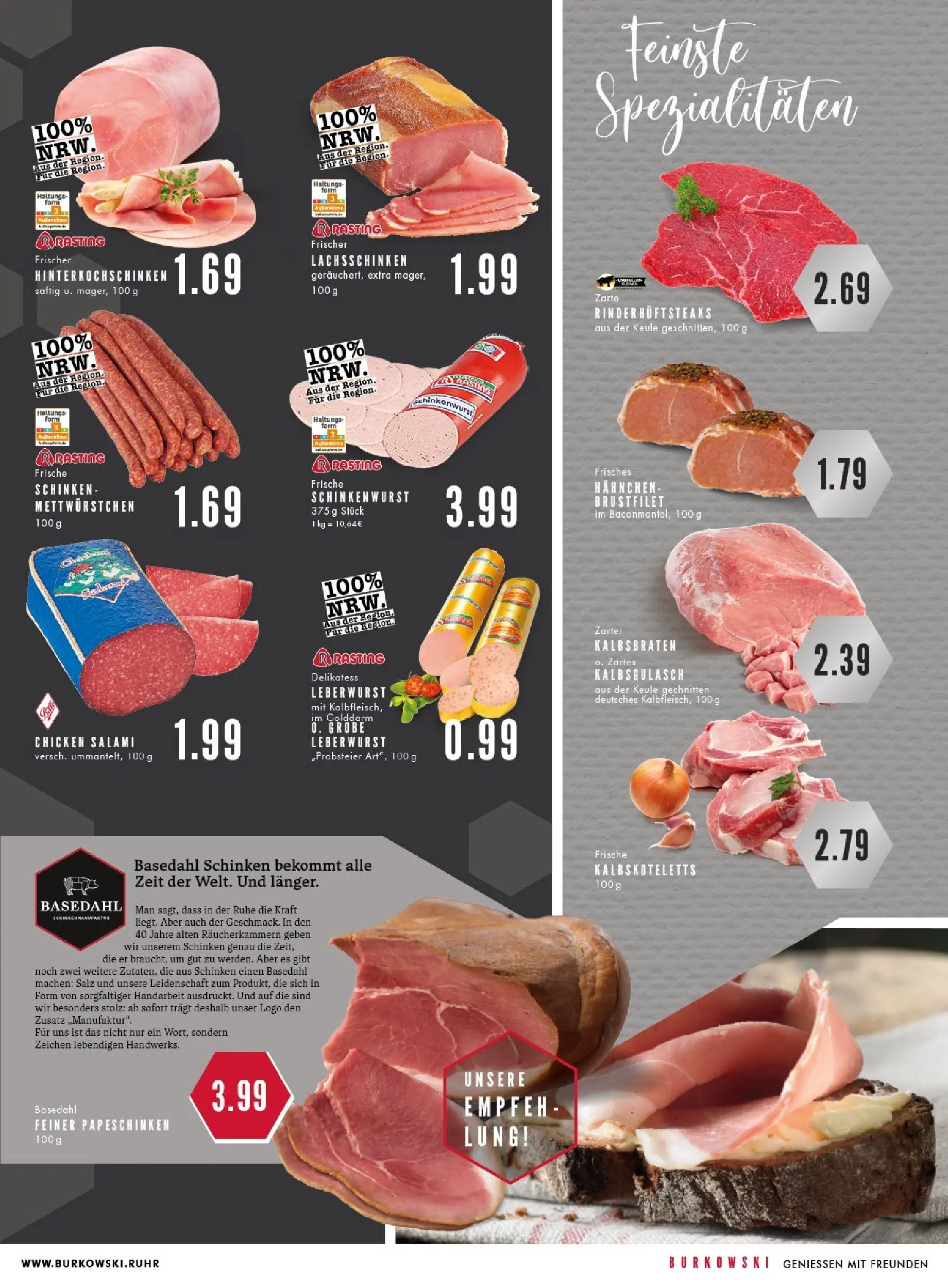 Edeka prospekt Essen	 (ab 20.10.2025) » Angebote Online | Seite: 5 | Produkte: Hahnchen, Salz, Salami, Schinken