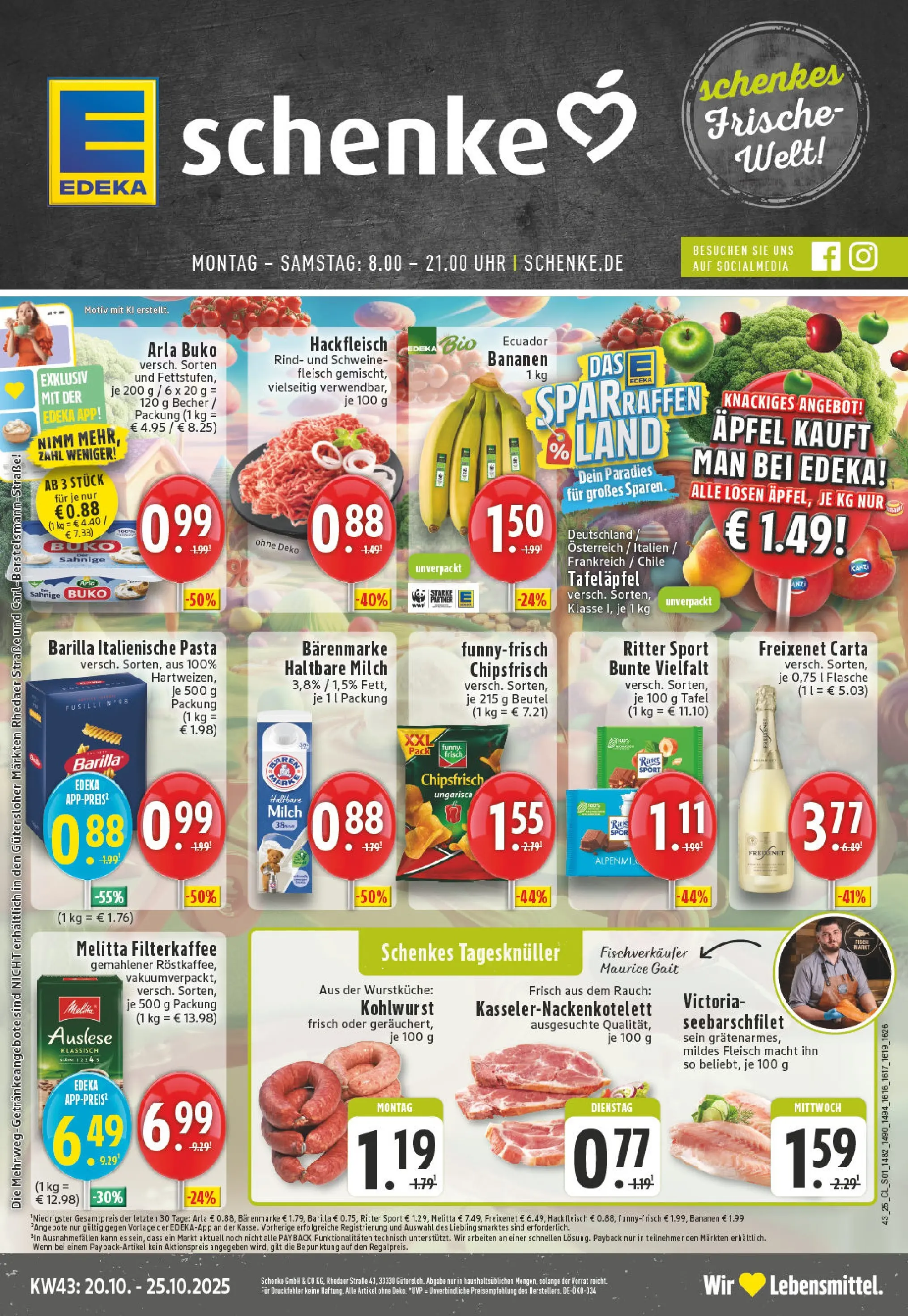 Edeka prospekt Guetersloh	 (ab 19.10.2025) » Angebote Online | Seite: 1