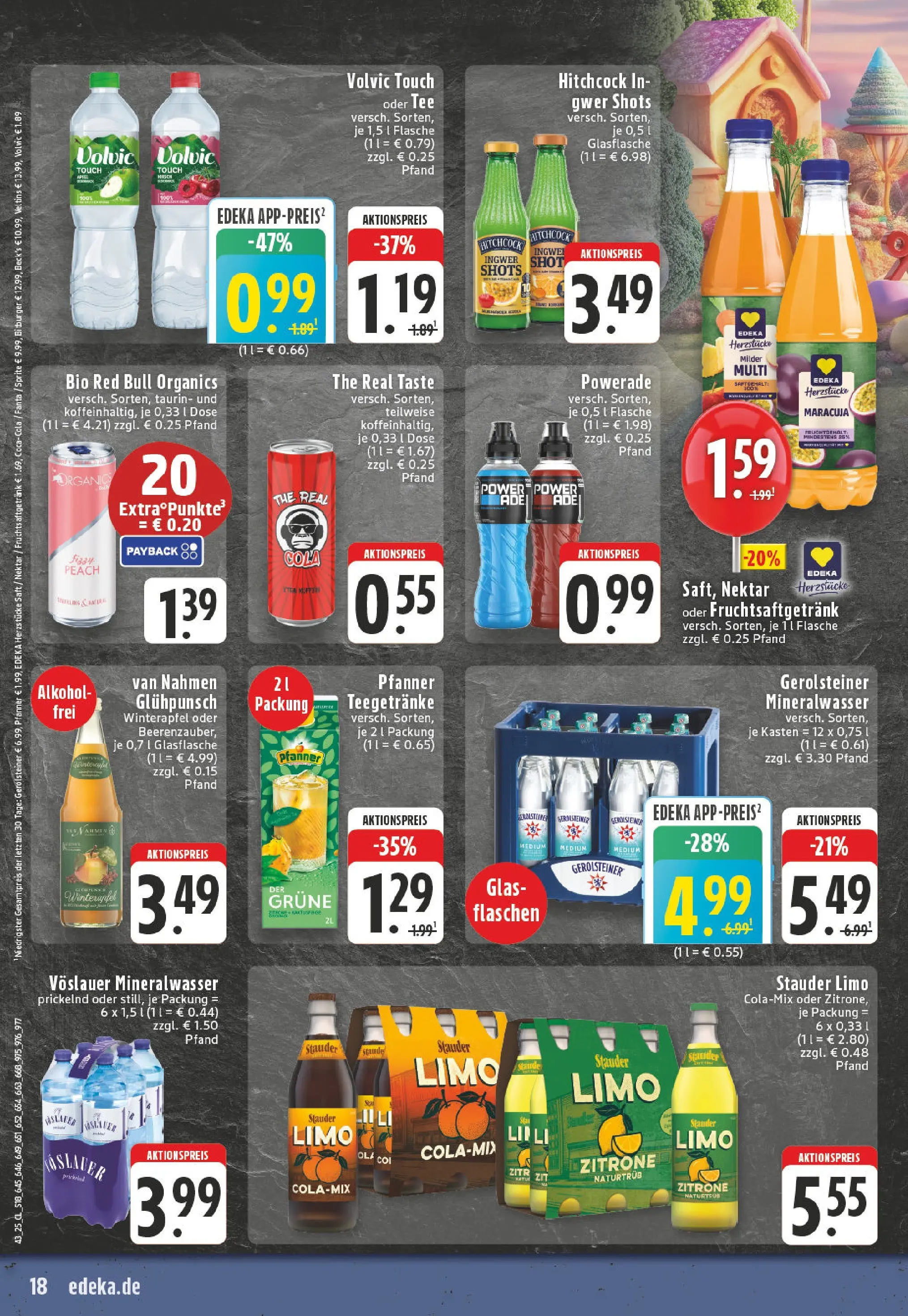 Edeka prospekt Düsseldorf - Bilk	 (ab 20.10.2025) » Angebote Online | Seite: 18 | Produkte: Sprite, Burger, Volvic touch, Gerolsteiner