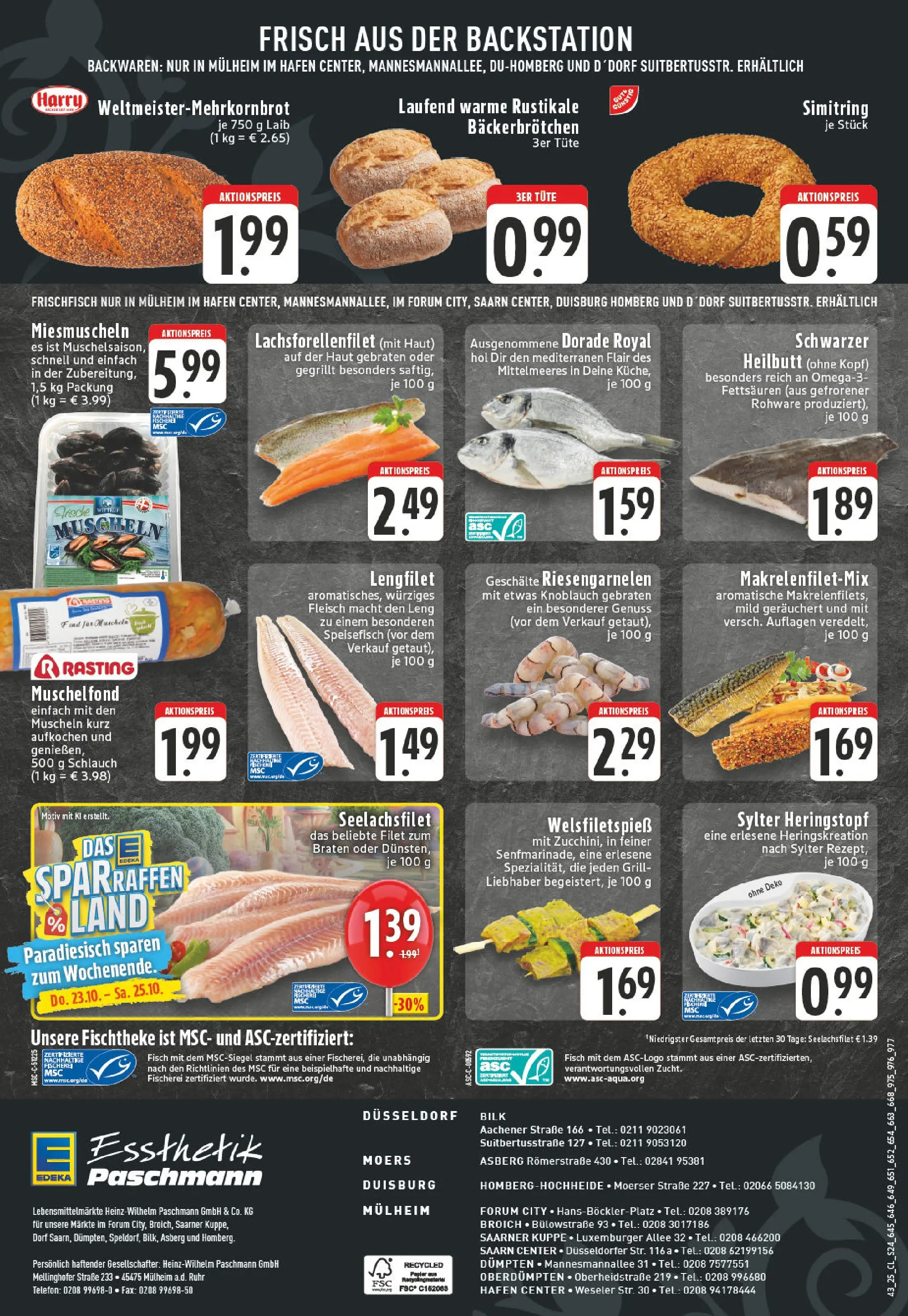 Edeka prospekt Düsseldorf - Bilk	 (ab 20.10.2025) » Angebote Online | Seite: 24 | Produkte: Dorade, Grill, Fisch, Fleisch