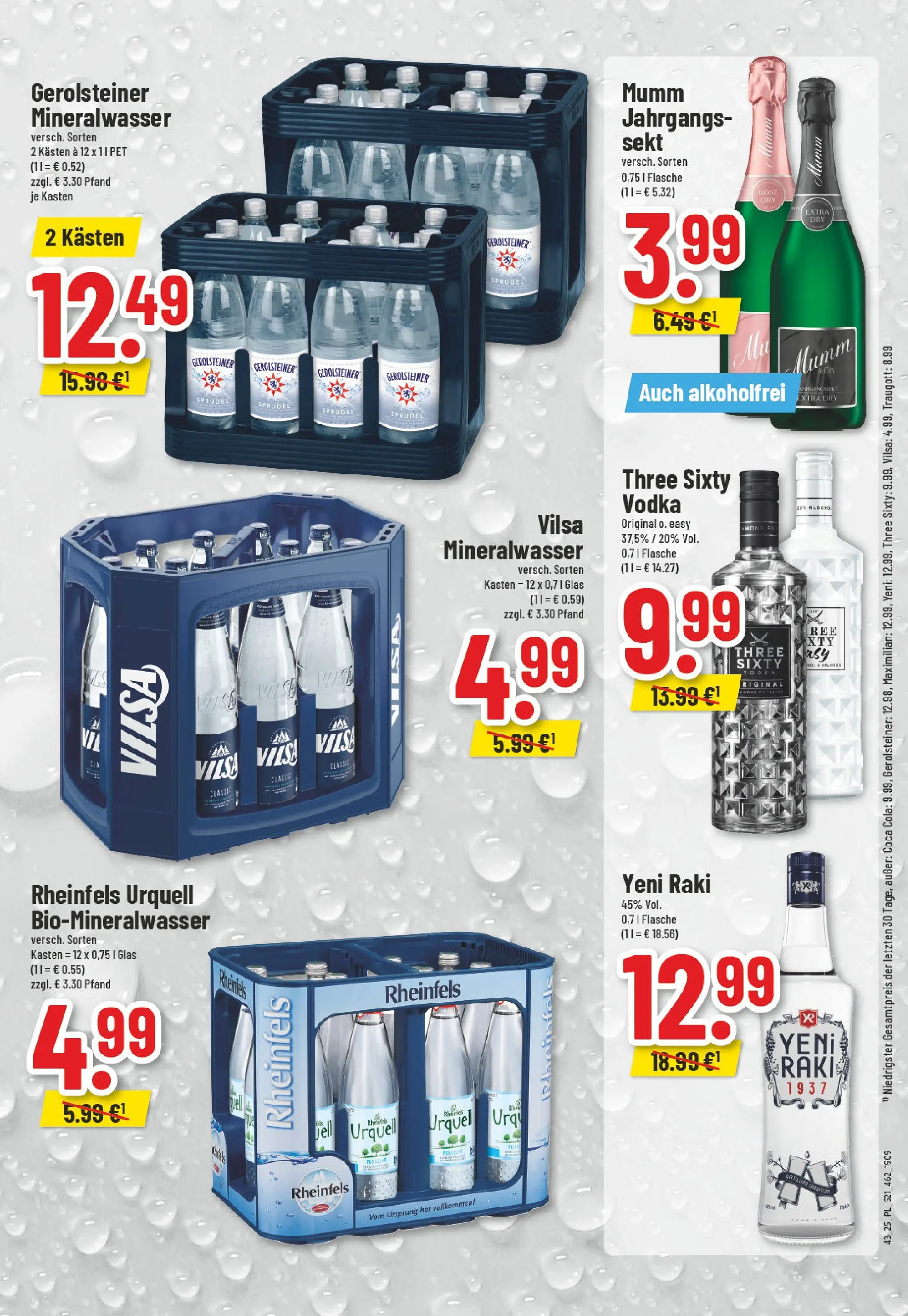 Edeka prospekt Moers-Rheinkamp	 (ab 19.10.2025) » Angebote Online | Seite: 21 | Produkte: Coca cola, Sekt, Mineralwasser, Gerolsteiner