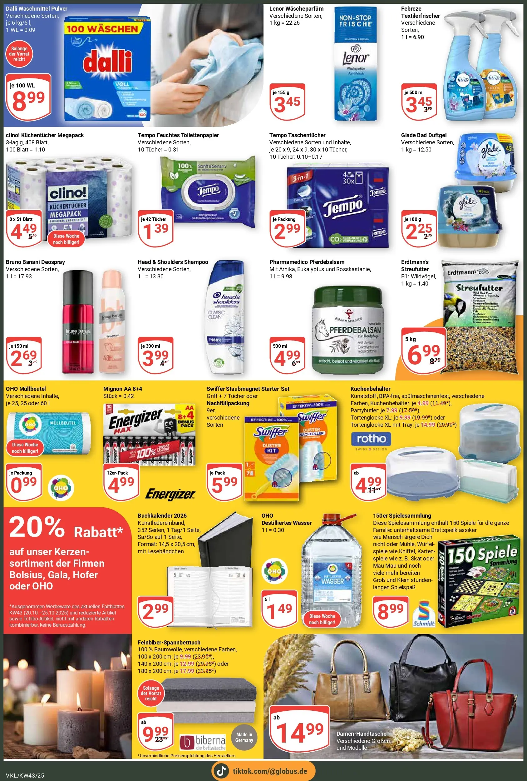 Globus prospekt Völklingen	 (ab 19.10.2025) » Angebote online | Seite: 3 | Produkte: Lenor, Bad, Head & shoulders, Swiffer