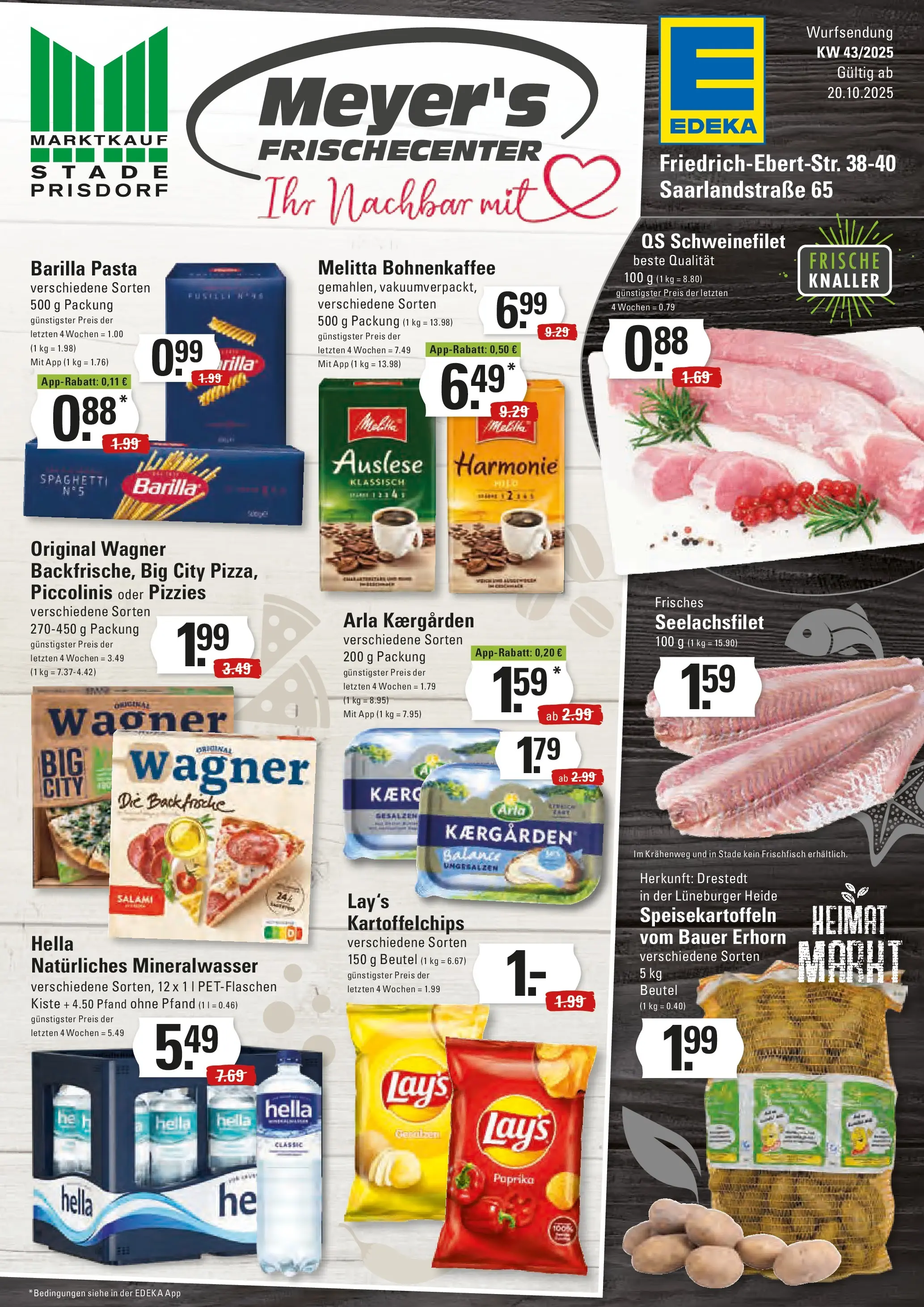 Marktkauf - Marktkauf: Wochenangebote (ab 19.10.2025) » Angebote online | Seite: 1 | Produkte: Melitta, Schweinefilet, Piccolinis, Pasta