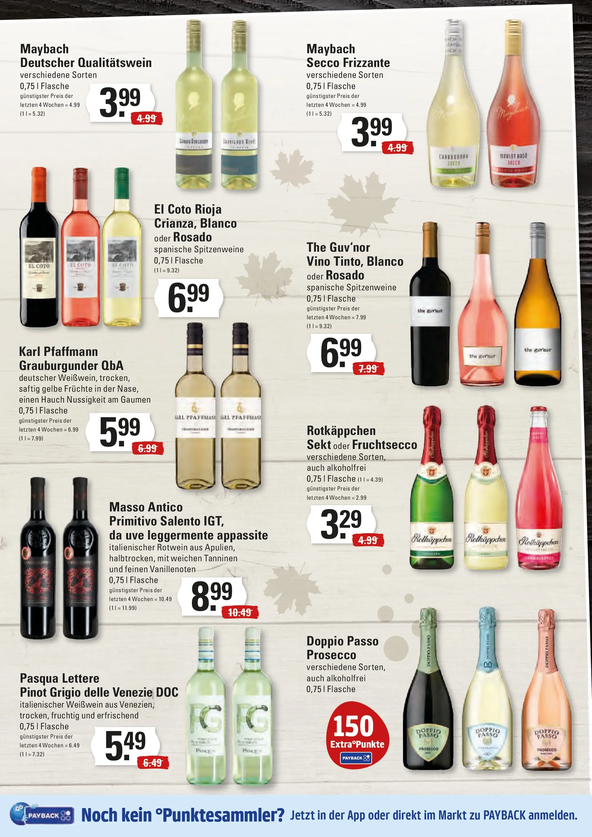 Marktkauf - Marktkauf: Wochenangebote (ab 19.10.2025) » Angebote online | Seite: 9 | Produkte: Weißwein, Sekt, Fruchtsecco, Doppio Passo