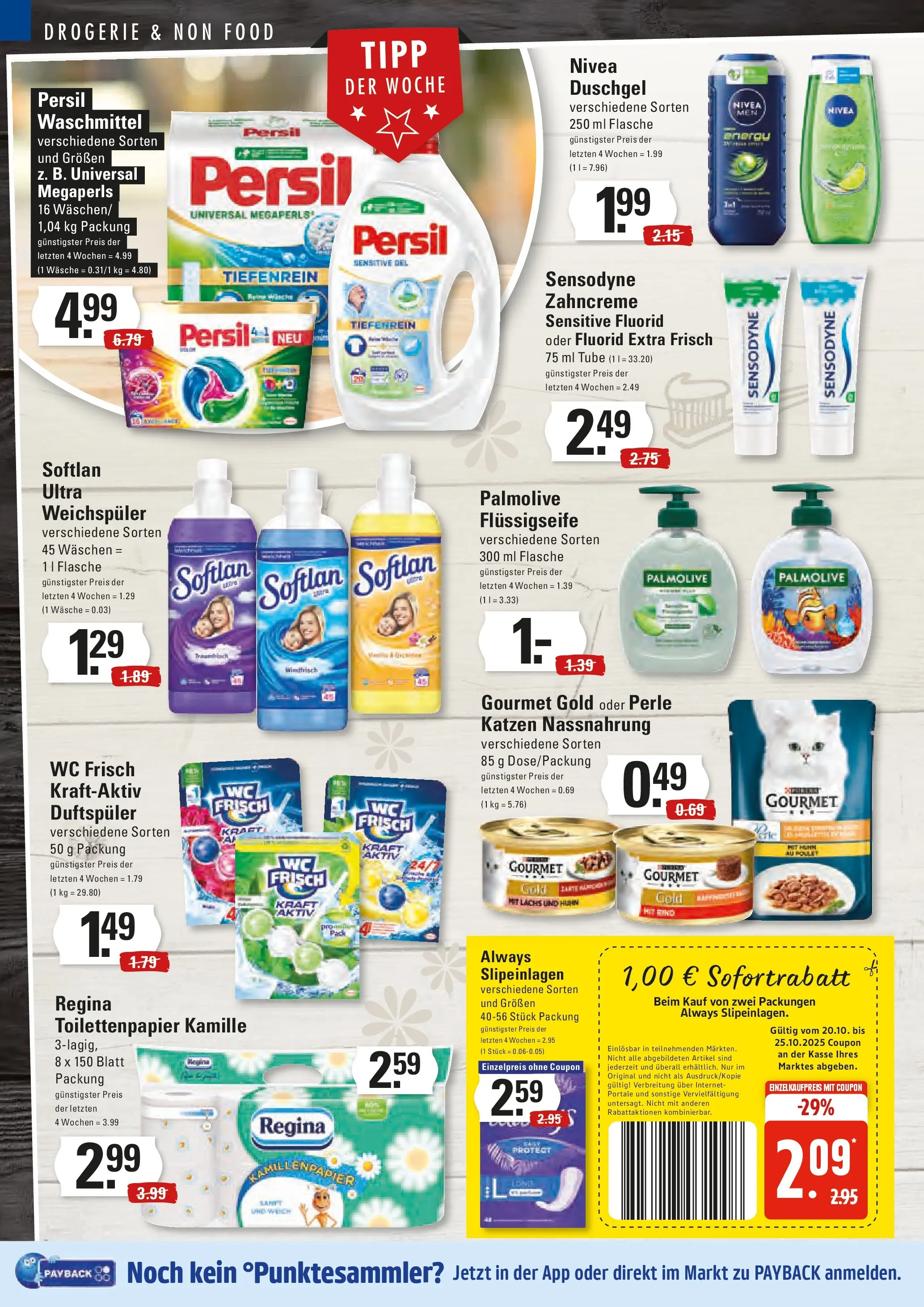Marktkauf - Marktkauf: Wochenangebote (ab 19.10.2025) » Angebote online | Seite: 16 | Produkte: Duschgel, Weichspüler, Wc frisch, Persil