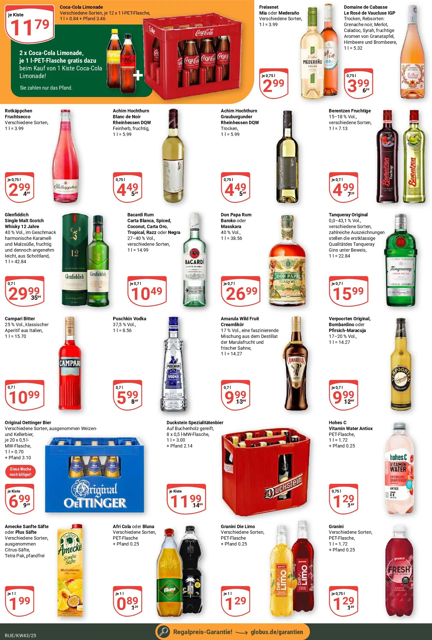 Globus prospekt Rüsselsheim	 (ab 19.10.2025) » Angebote online | Seite: 3 | Produkte: Cola, Bier, Granini, Rotkäppchen