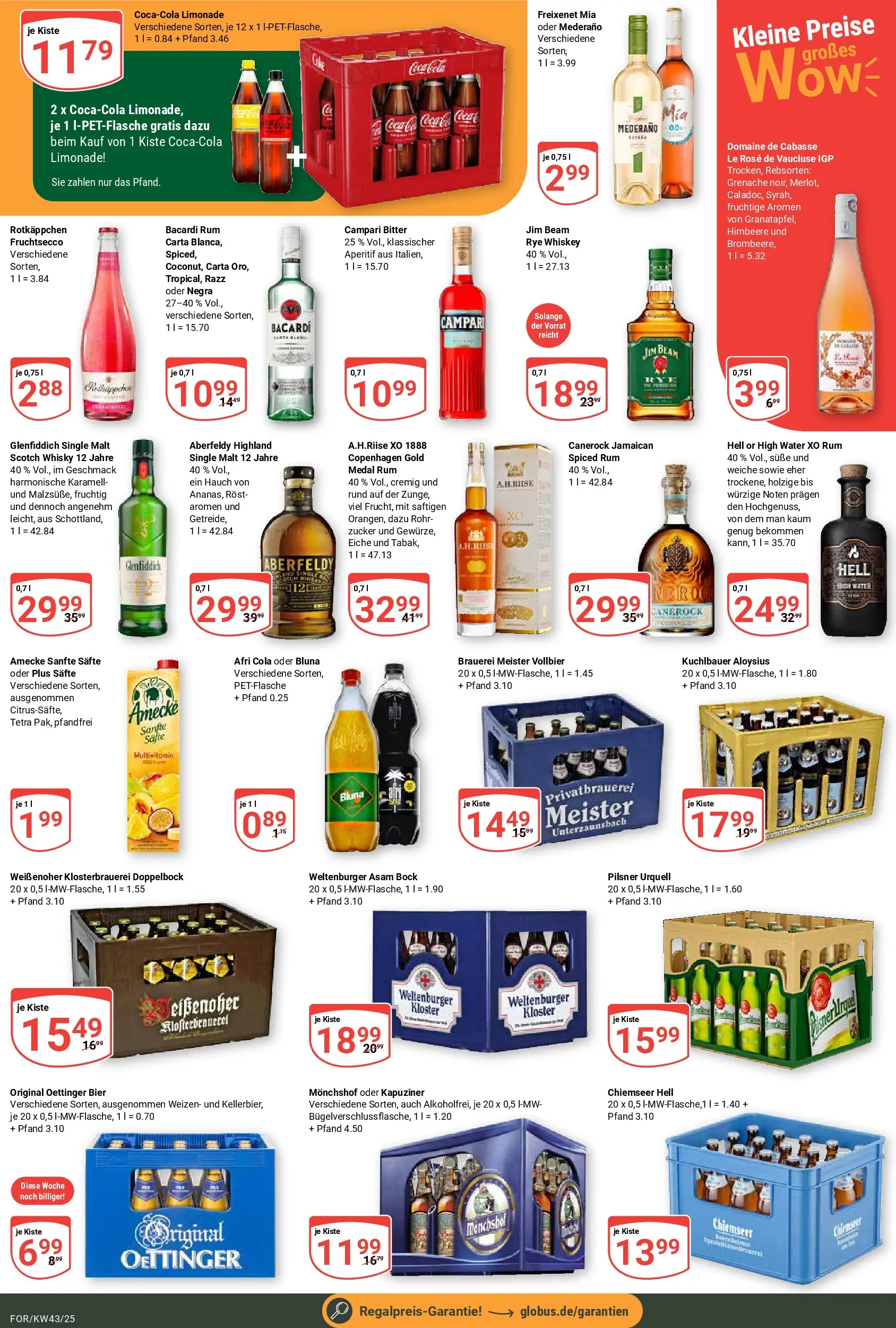 Globus prospekt Forchheim	 (ab 19.10.2025) » Angebote online | Seite: 4 | Produkte: Monchshof, Freixenet, Himbeere, Whiskey