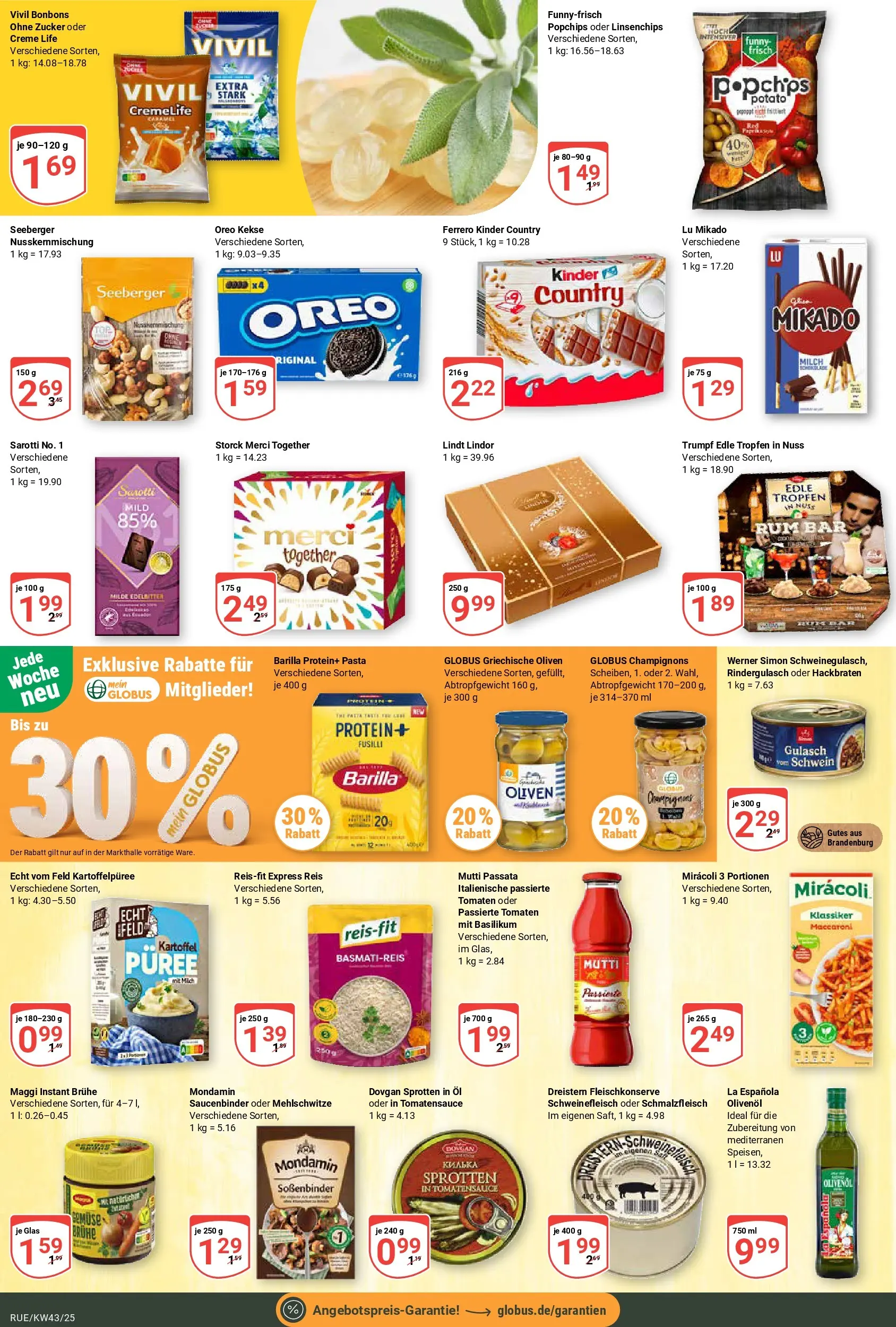 Globus prospekt Rüsselsheim	 (ab 19.10.2025) » Angebote online | Seite: 14 | Produkte: Merci, Maggi, Creme, Kinder country