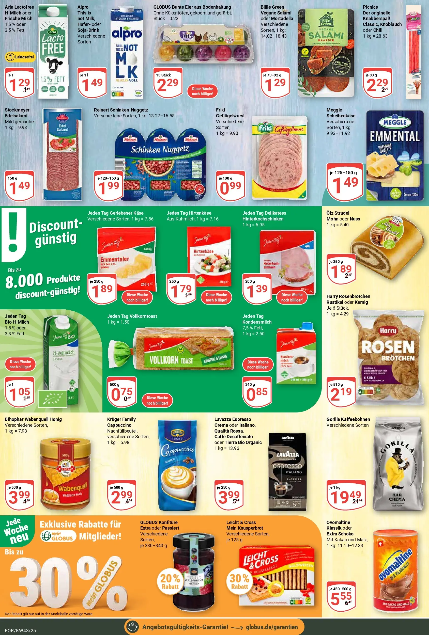 Globus prospekt Forchheim	 (ab 19.10.2025) » Angebote online | Seite: 14 | Produkte: Milch, Toast, Chili, Schinken