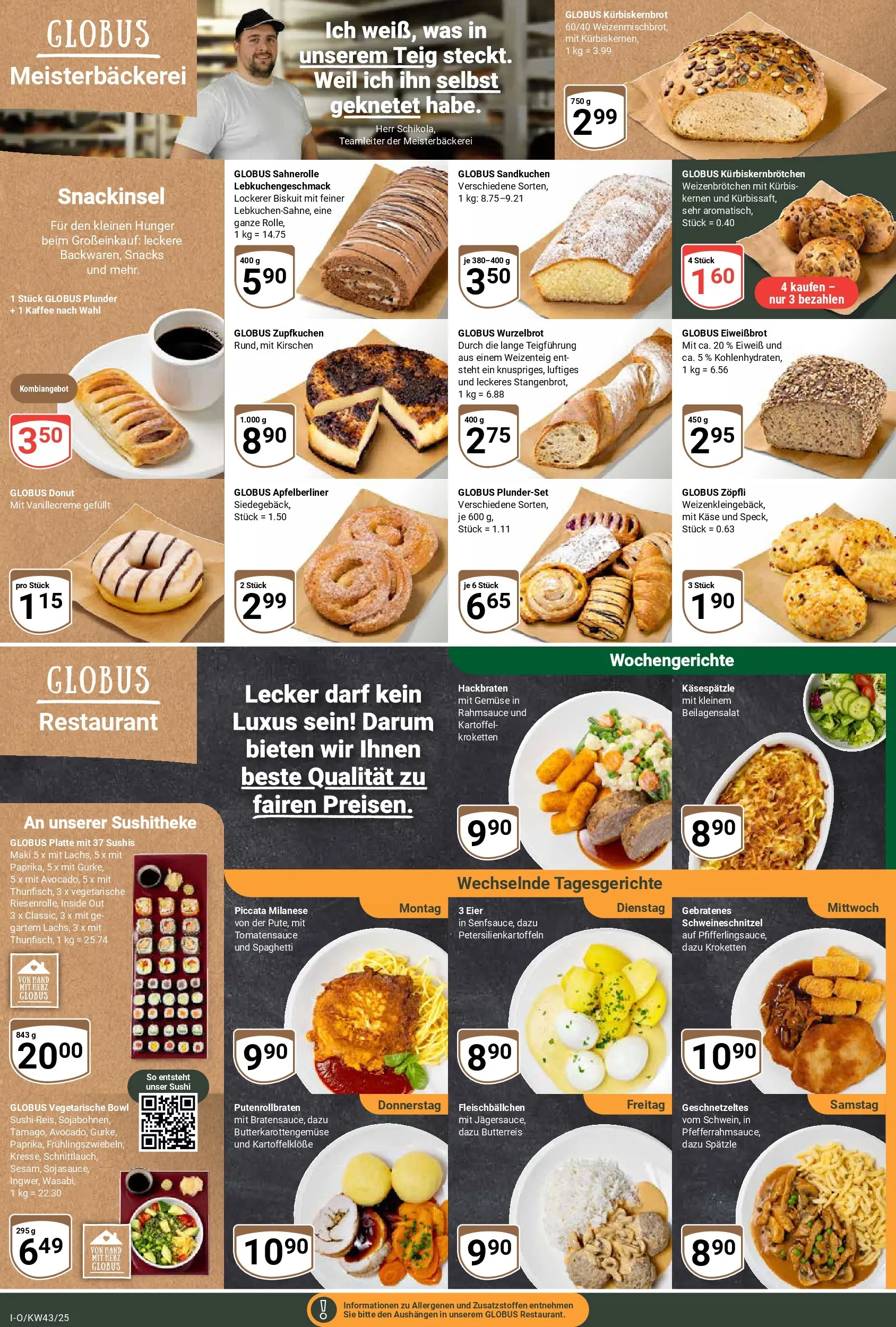 Globus prospekt Idar-Oberstein	 (ab 19.10.2025) » Angebote online | Seite: 9 | Produkte: Käse, Eier, Kirschen, Kürbis