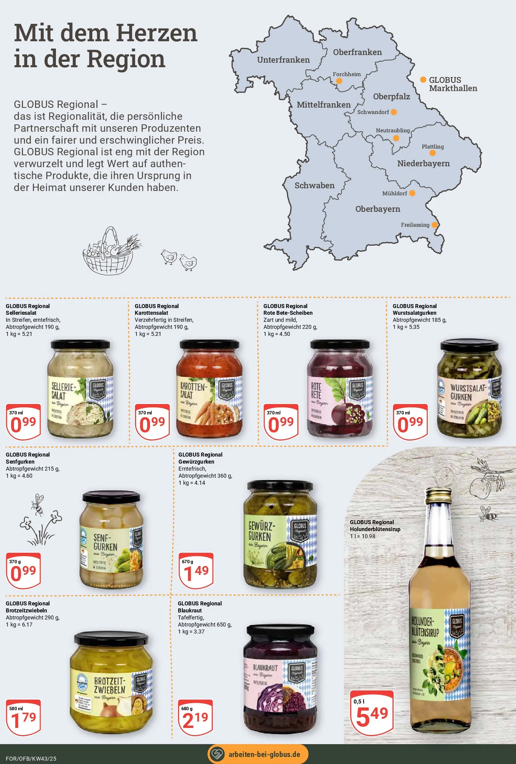 Globus prospekt Forchheim	 (ab 19.10.2025) » Angebote online | Seite: 18 | Produkte: Zwiebeln, Gurken, Salat
