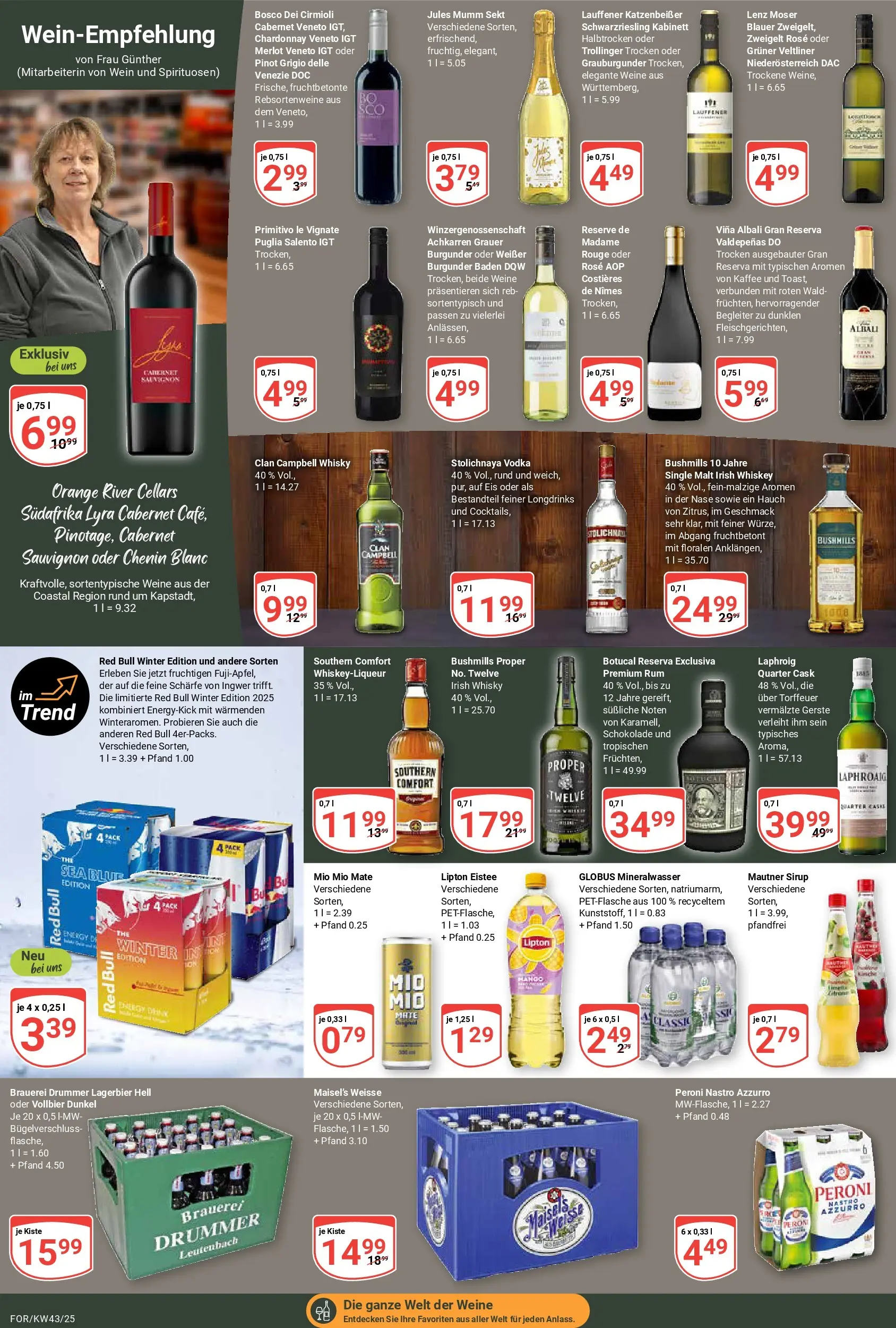 Globus prospekt Forchheim	 (ab 19.10.2025) » Angebote online | Seite: 19 | Produkte: Mumm sekt, Sekt, Jules mumm, Vodka