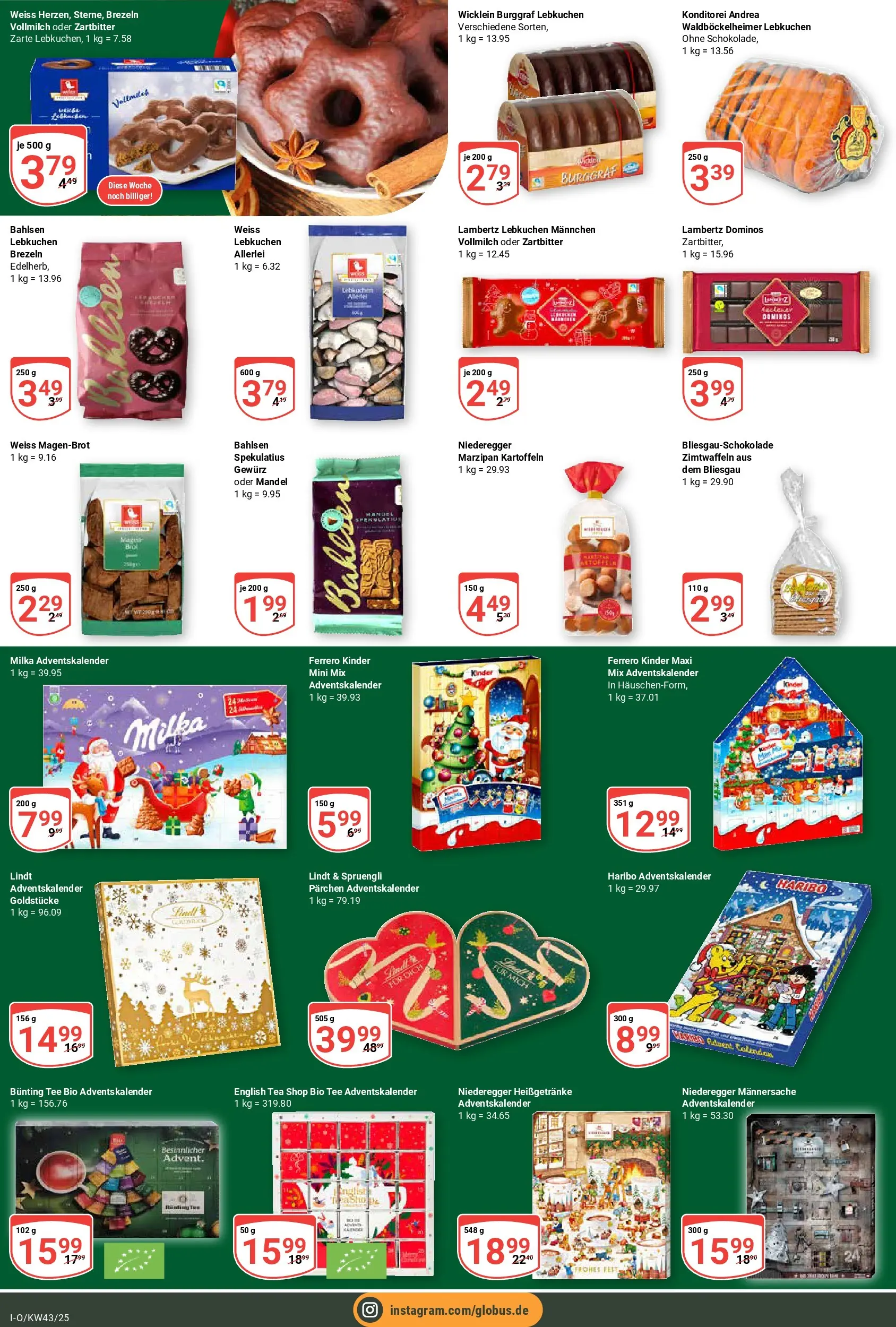 Globus prospekt Idar-Oberstein	 (ab 19.10.2025) » Angebote online | Seite: 15 | Produkte: Haribo, Kartoffeln, Tee, Lindt