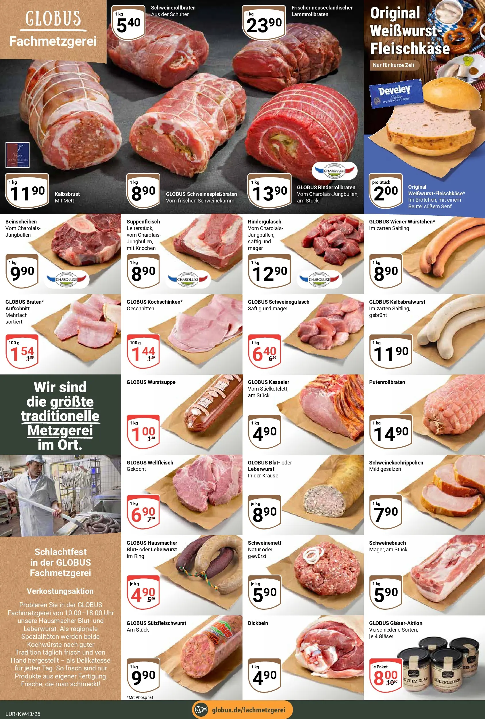 Globus prospekt Hamburg	 (ab 20.10.2025) » Angebote online | Seite: 10 | Produkte: Schweinegulasch, Rindergulasch, Schweinebauch, Suppenfleisch