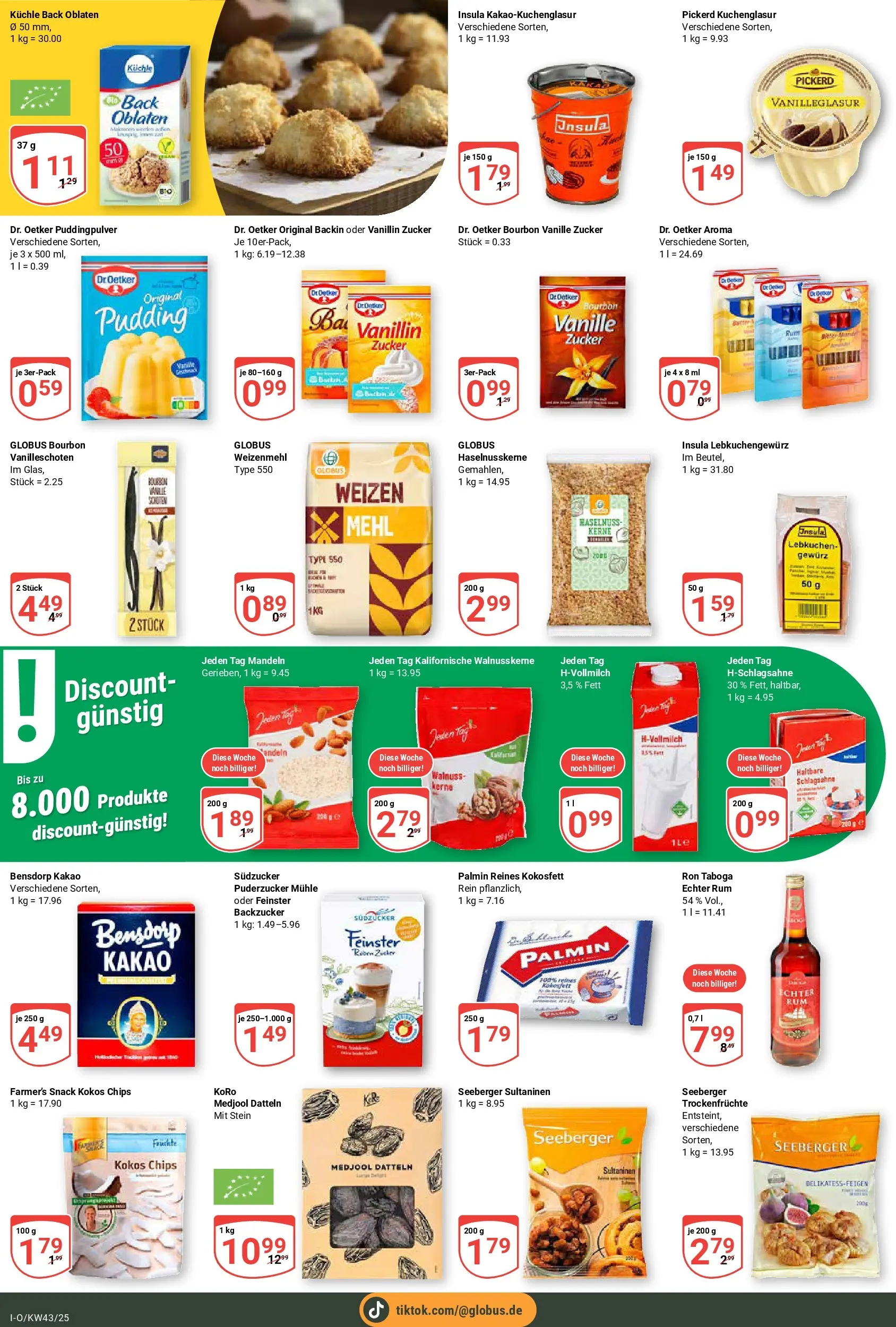 Globus prospekt Idar-Oberstein	 (ab 19.10.2025) » Angebote online | Seite: 18 | Produkte: Rum, Weizenmehl, Pudding, Chips
