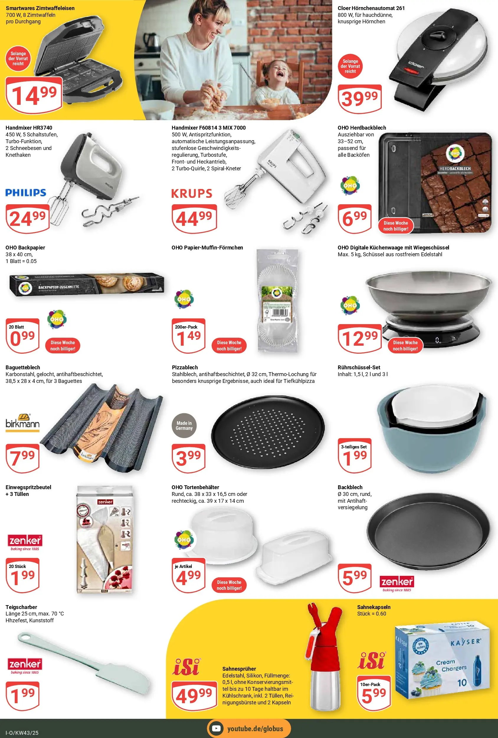 Globus prospekt Idar-Oberstein	 (ab 19.10.2025) » Angebote online | Seite: 19 | Produkte: Philips, Krups, Handmixer, Backofen