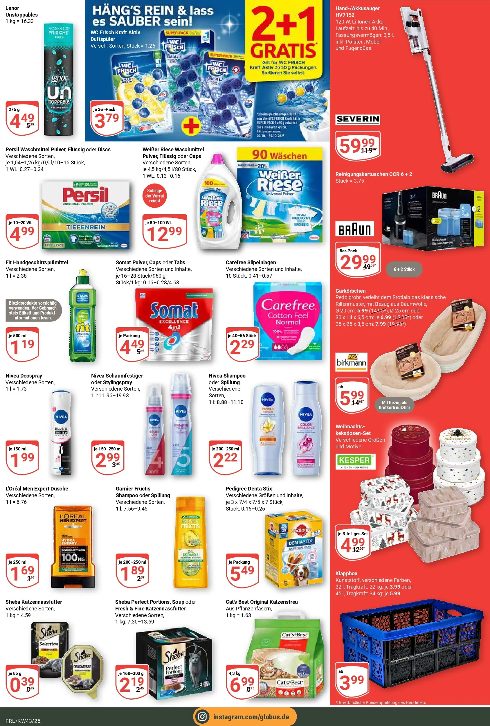 Globus prospekt Freilassing	 (ab 19.10.2025) » Angebote online | Seite: 5 | Produkte: Lenor, Sheba, Energy, Shampoo