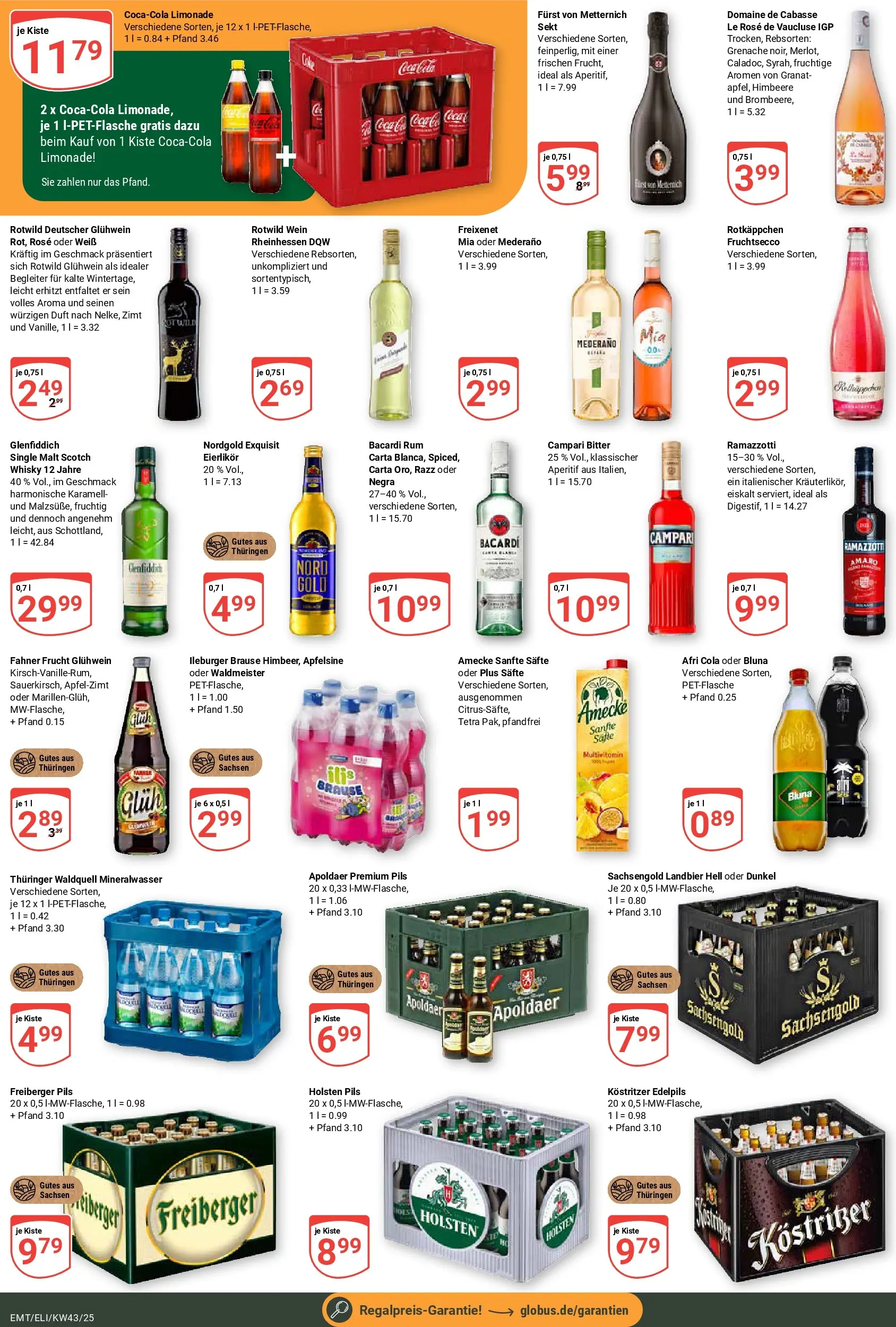 Globus prospekt Erfurt-Linderbach	 (ab 19.10.2025) » Angebote online | Seite: 3 | Produkte: Freixenet, Sekt, Campari, Rotkäppchen