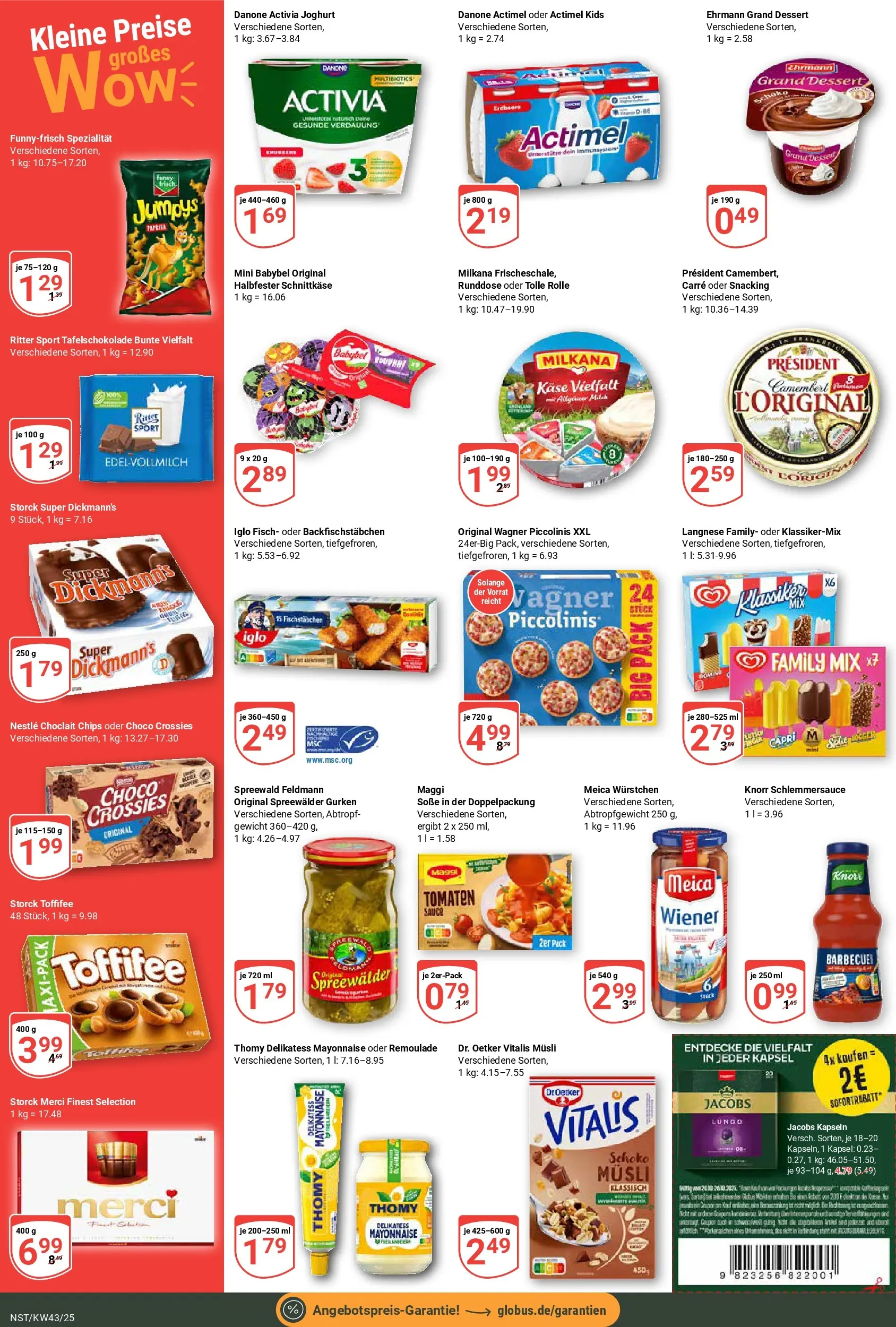 Globus prospekt Neustadt	 (ab 19.10.2025) » Angebote online | Seite: 4 | Produkte: Milch, Iglo, Soße, Piccolinis