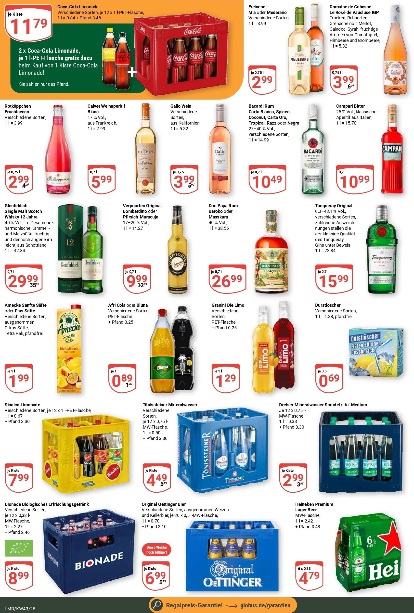 Globus prospekt Limburg	 (ab 19.10.2025) » Angebote online | Seite: 3 | Produkte: Durstloscher, Freixenet, Rum, Heineken