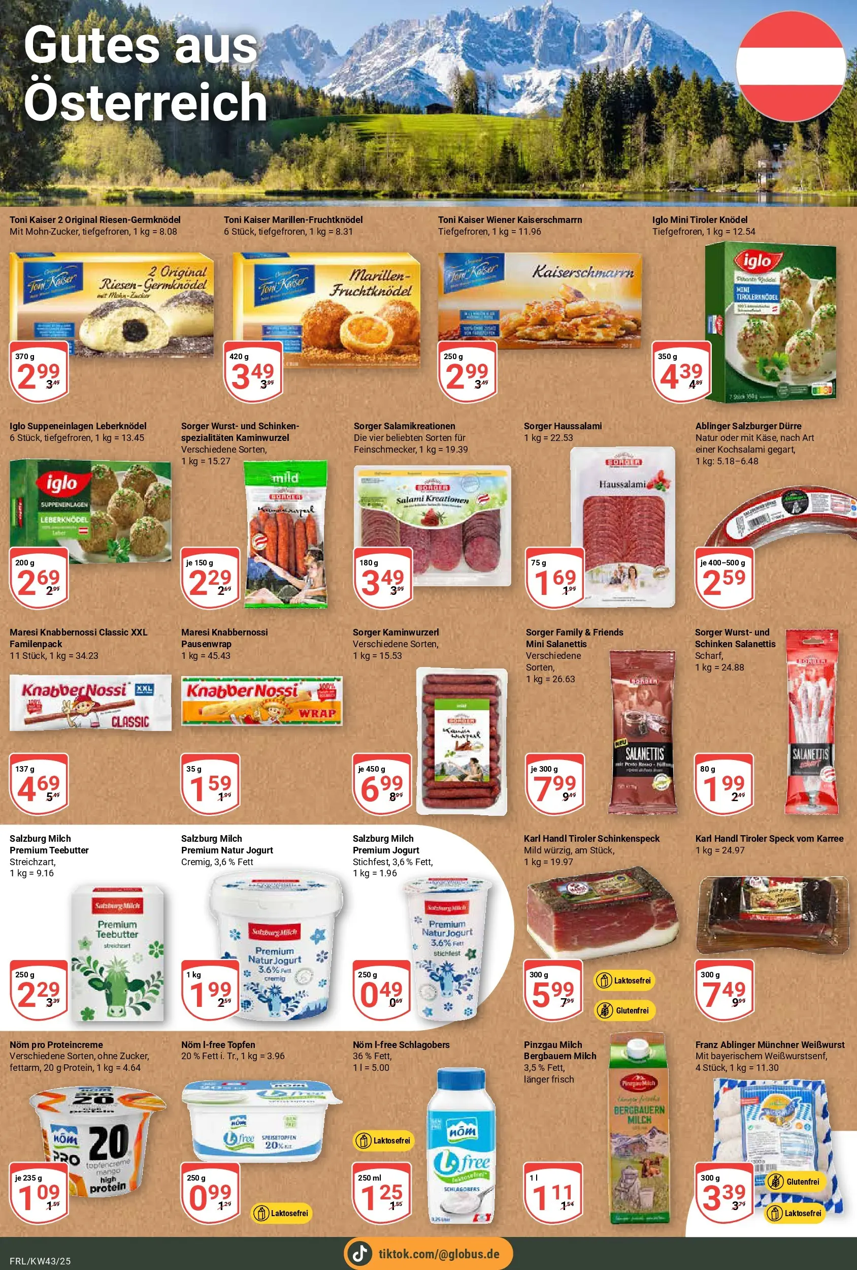 Globus prospekt Freilassing	 (ab 19.10.2025) » Angebote online | Seite: 14 | Produkte: Milch, Mango, Salami, Schinken