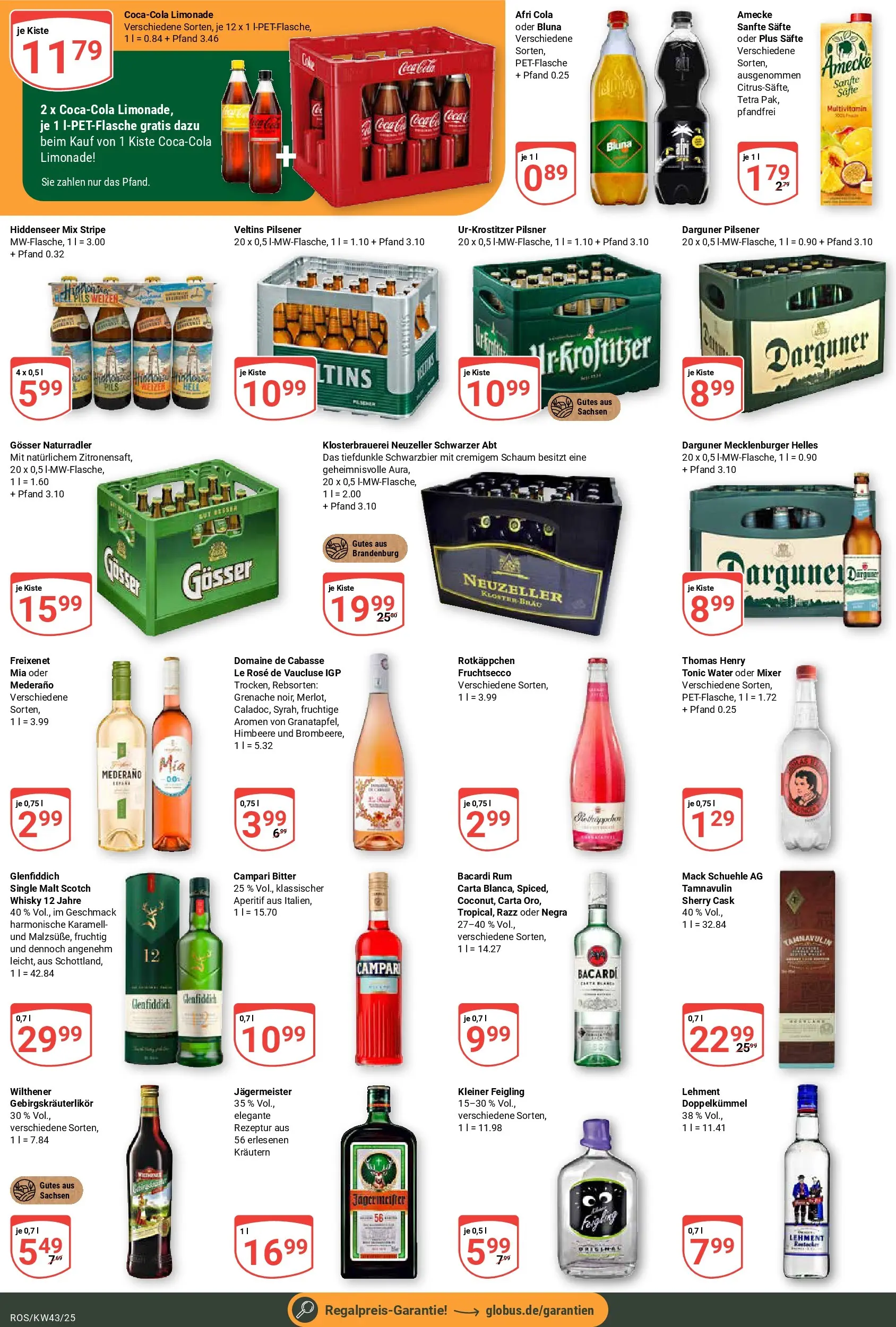 Globus prospekt Lambrechtshagen	 (ab 19.10.2025) » Angebote online | Seite: 5 | Produkte: Whisky, Mixer, Rum, Rotkäppchen