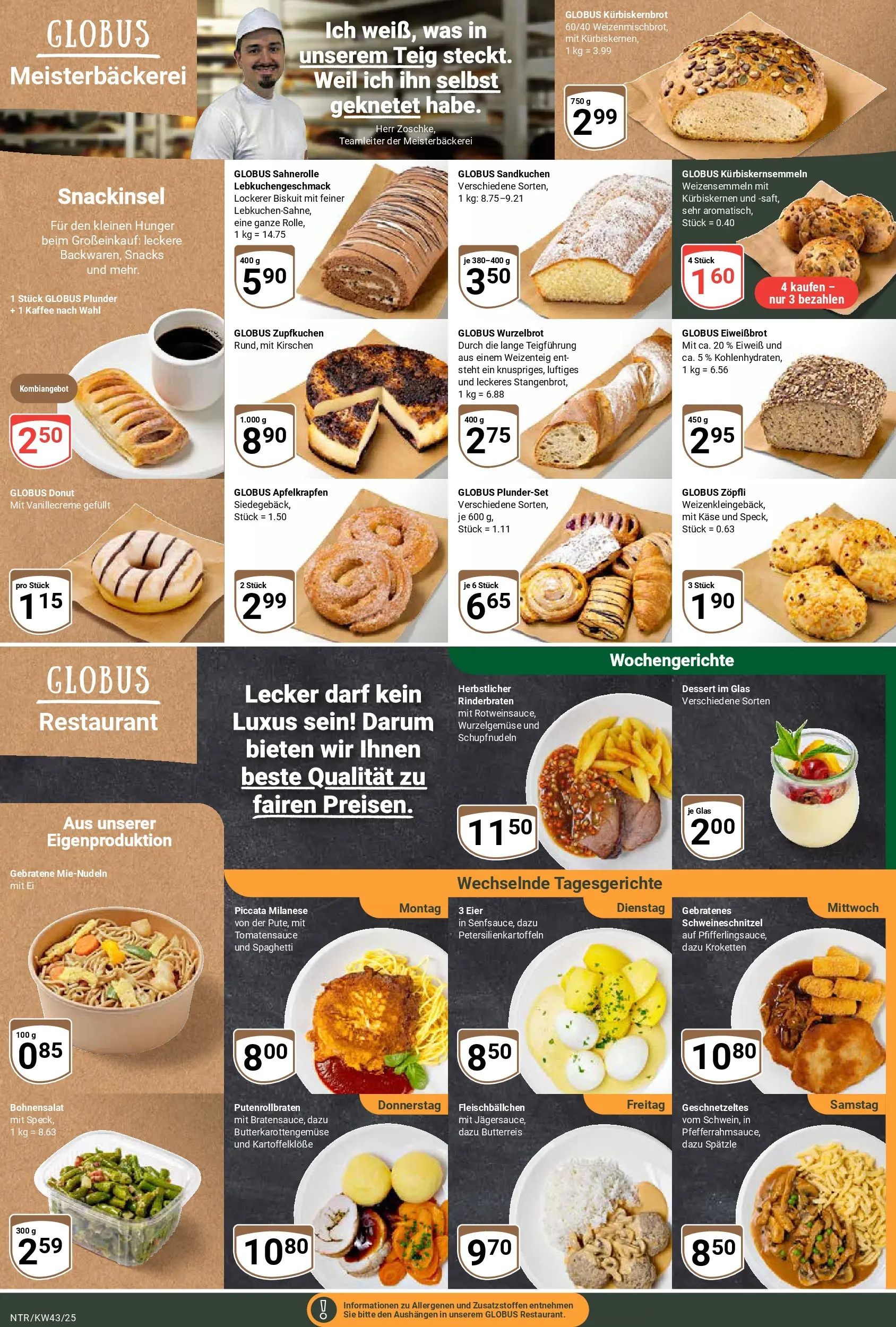 Globus prospekt Neutraubling	 (ab 19.10.2025) » Angebote online | Seite: 10 | Produkte: Rinderbraten, Käse, Kaffee, Kirschen